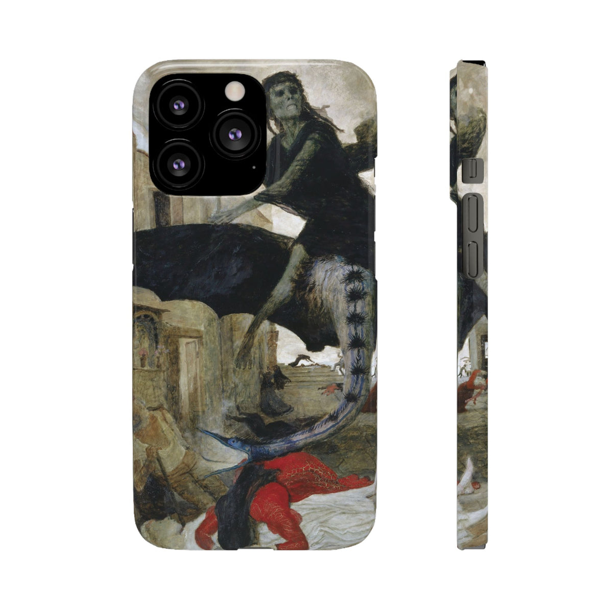 The Plague by Arnold Böcklin - iPhone Slim Case