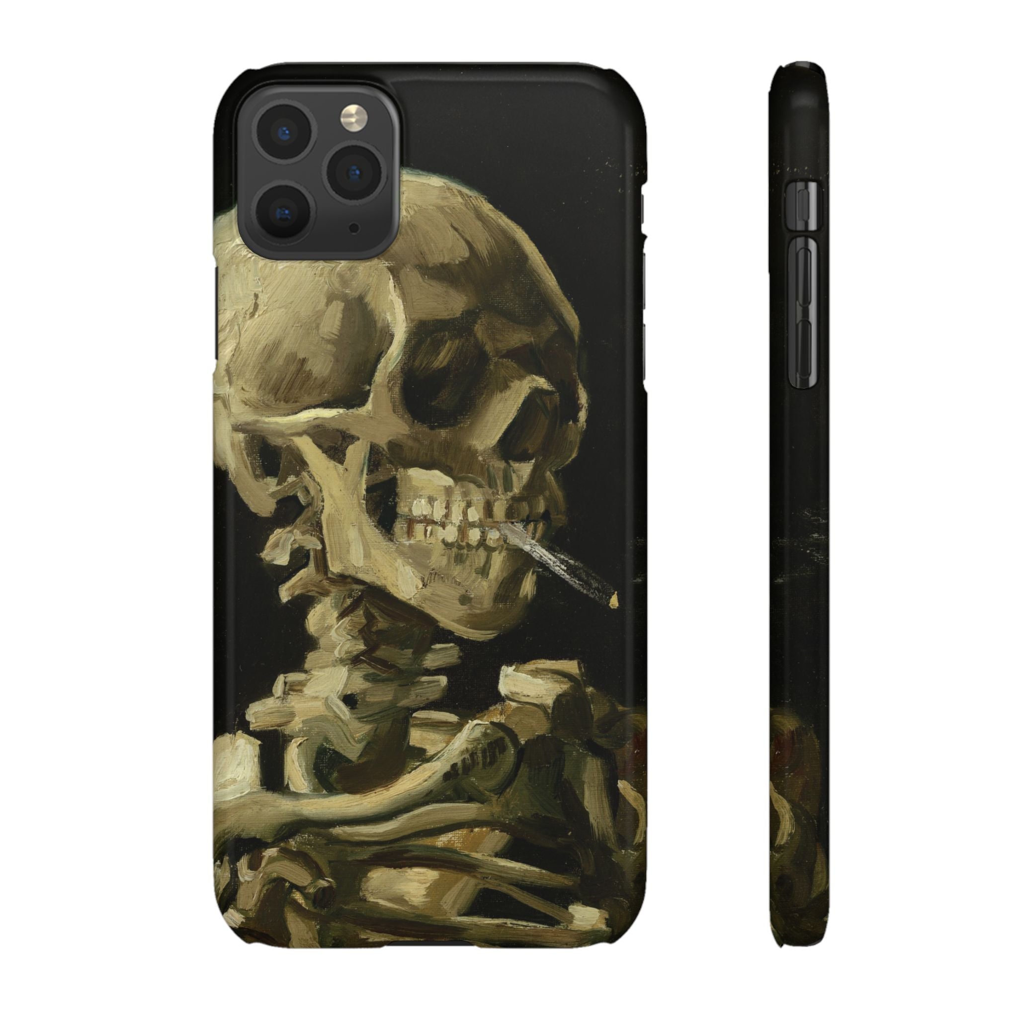 Head of a Skeleton with a Burning Cigarette by Vincent van Gogh - iPhone Slim Case