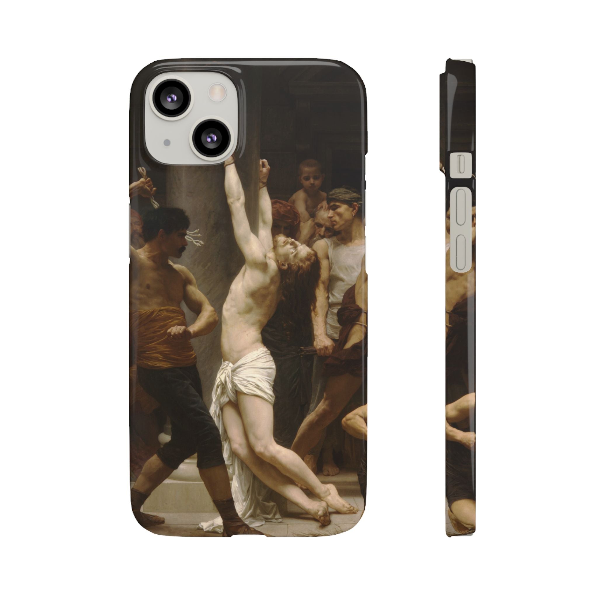 The Flagellation of Our Lord Jesus Christ by William-Adolphe Bouguereau - iPhone Slim Case