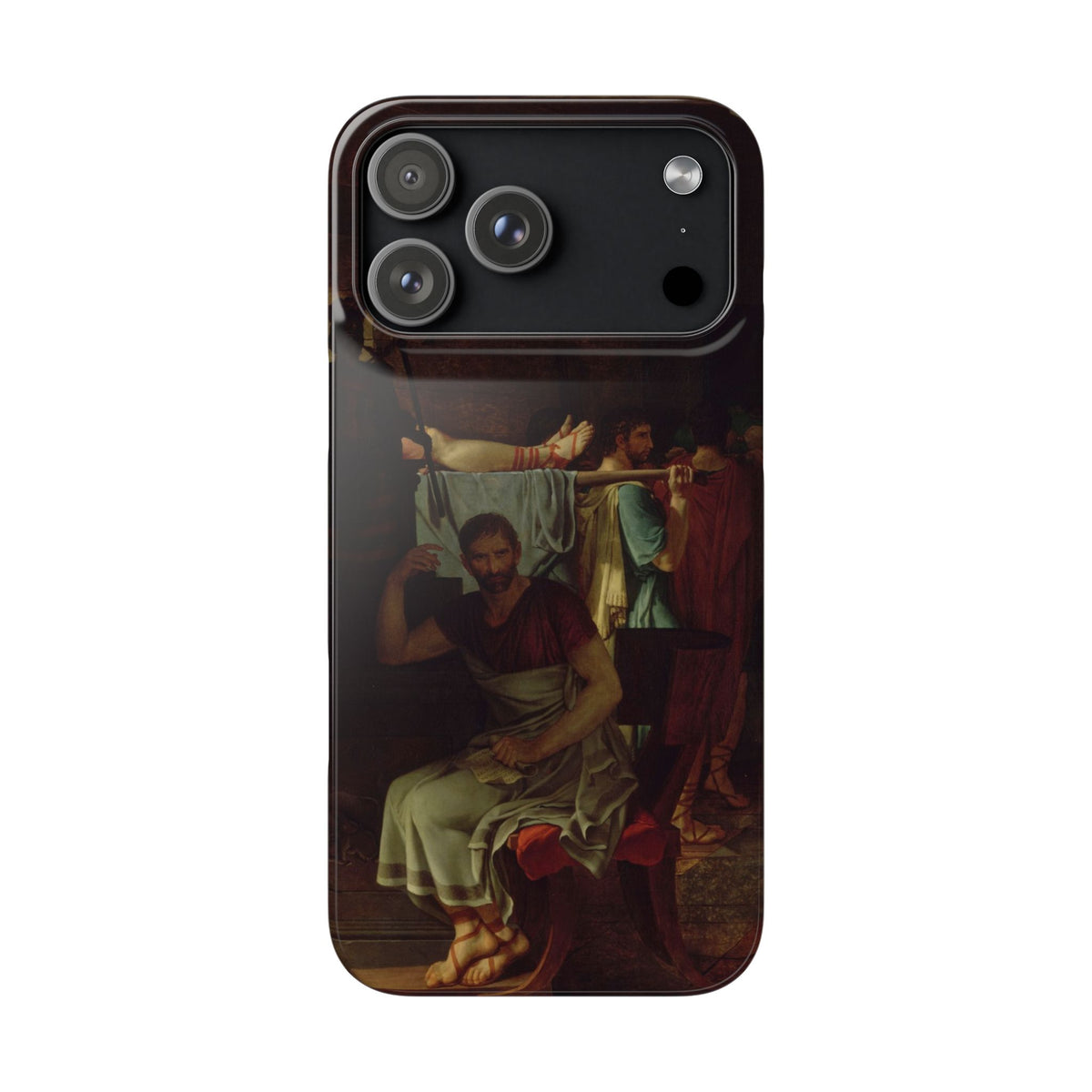 The Lictors Bring to Brutus the Bodies of His Sons I by Jacques-Louis David - iPhone Slim Case