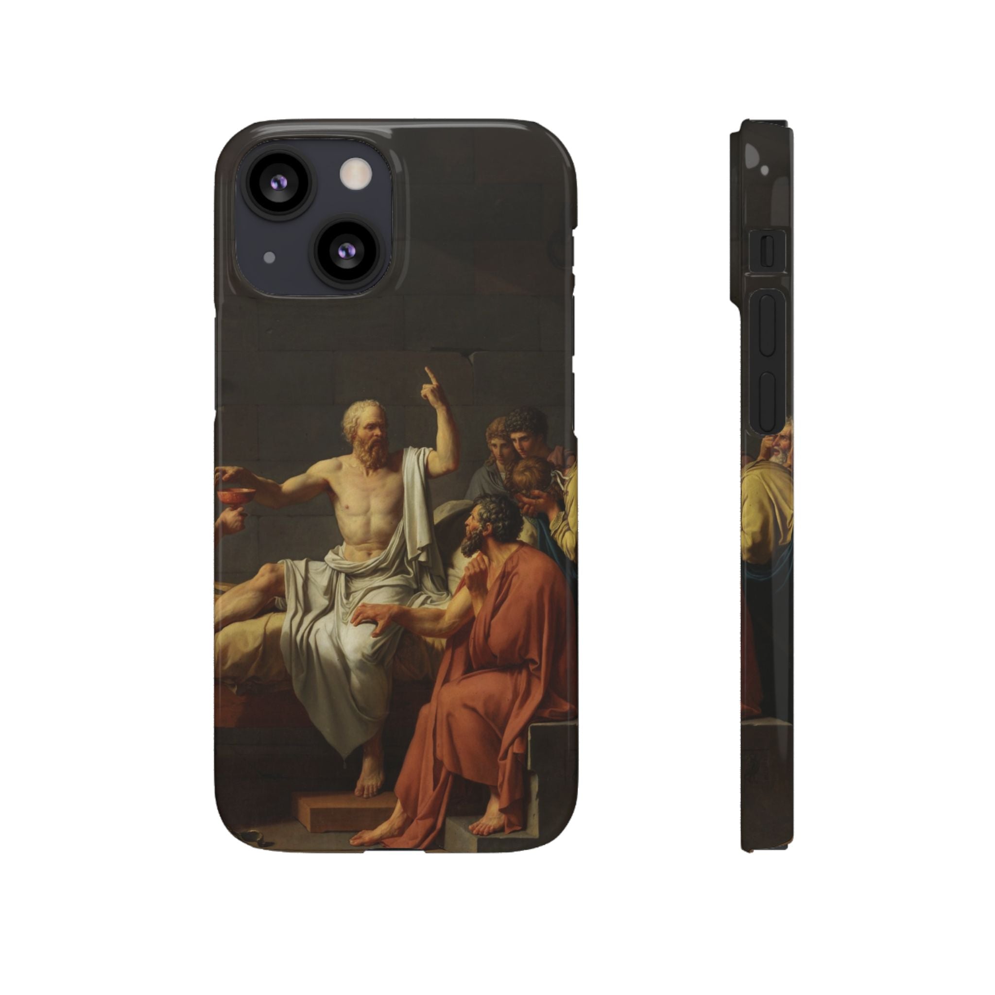 The Death of Socrates by Jacques-Louis David - iPhone Slim Case