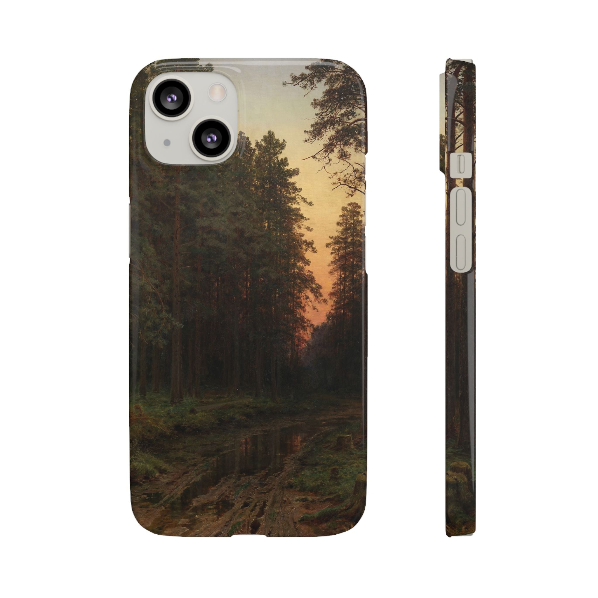 Evening Glow by Ivan Ivanovich Shishkin - iPhone Slim Case