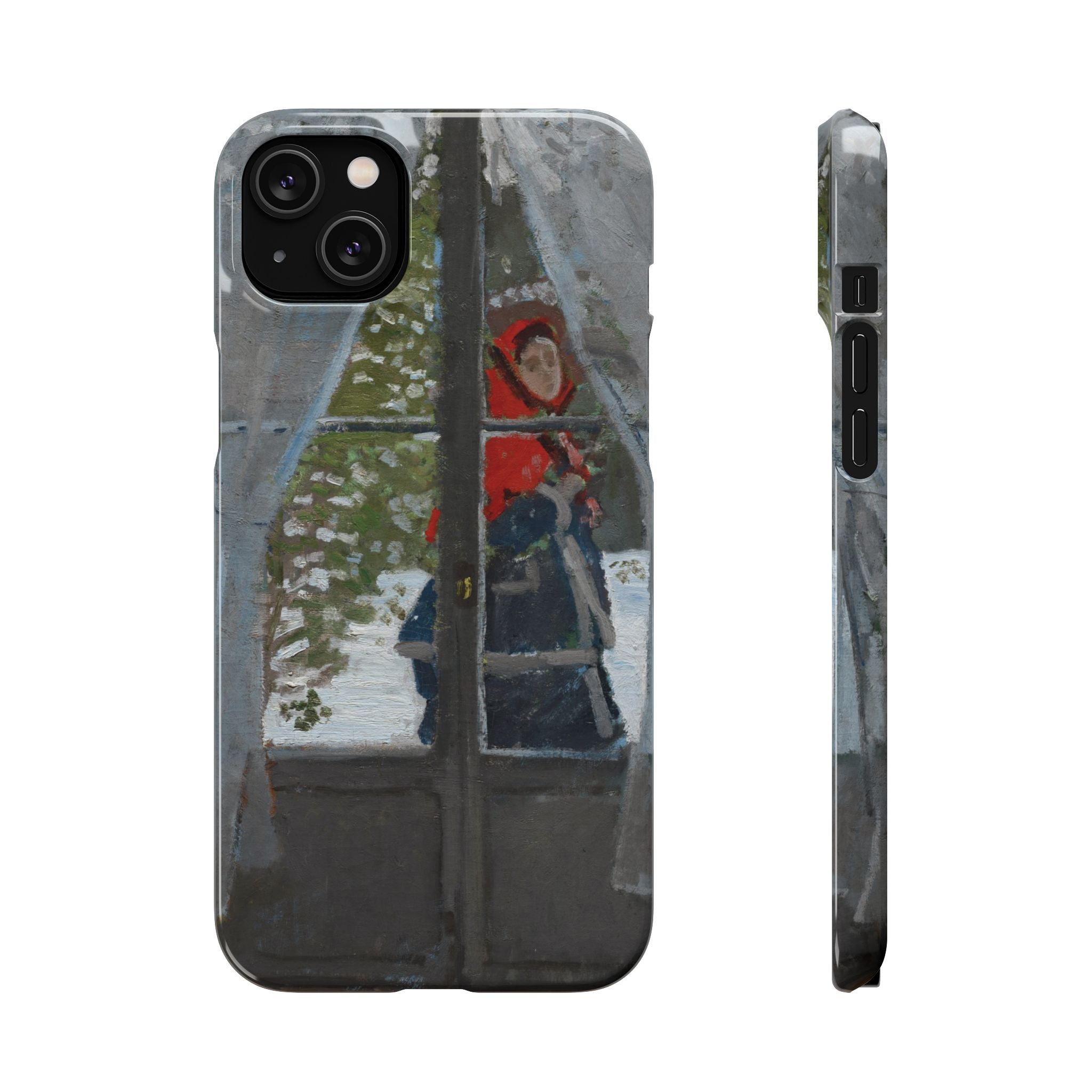 Le mouchoir rouge by Claude Monet - iPhone Slim Case