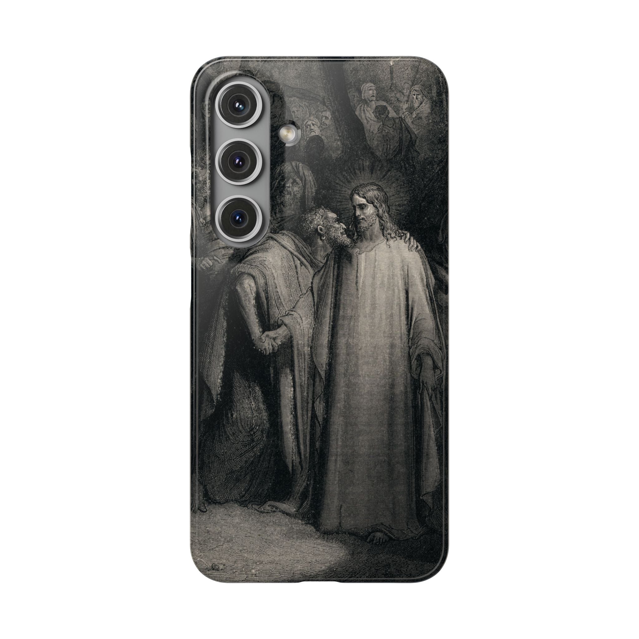 The Holy Bible: Plate CXLI “The Judas Kiss” by Gustave Doré - Samsung Slim Case