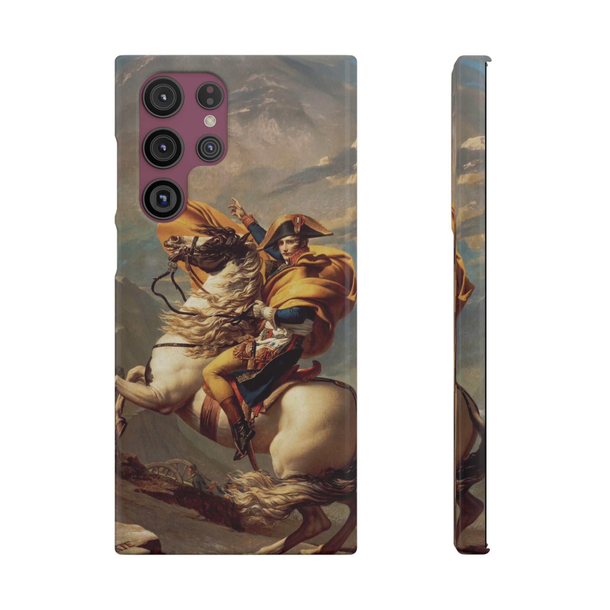 Napoleon at the Saint-Bernard Pass by Jacques-Louis David - Samsung Slim Case