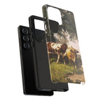 Herd under Trees by Ivan Ivanovich Shishkin - Samsung Tough Case