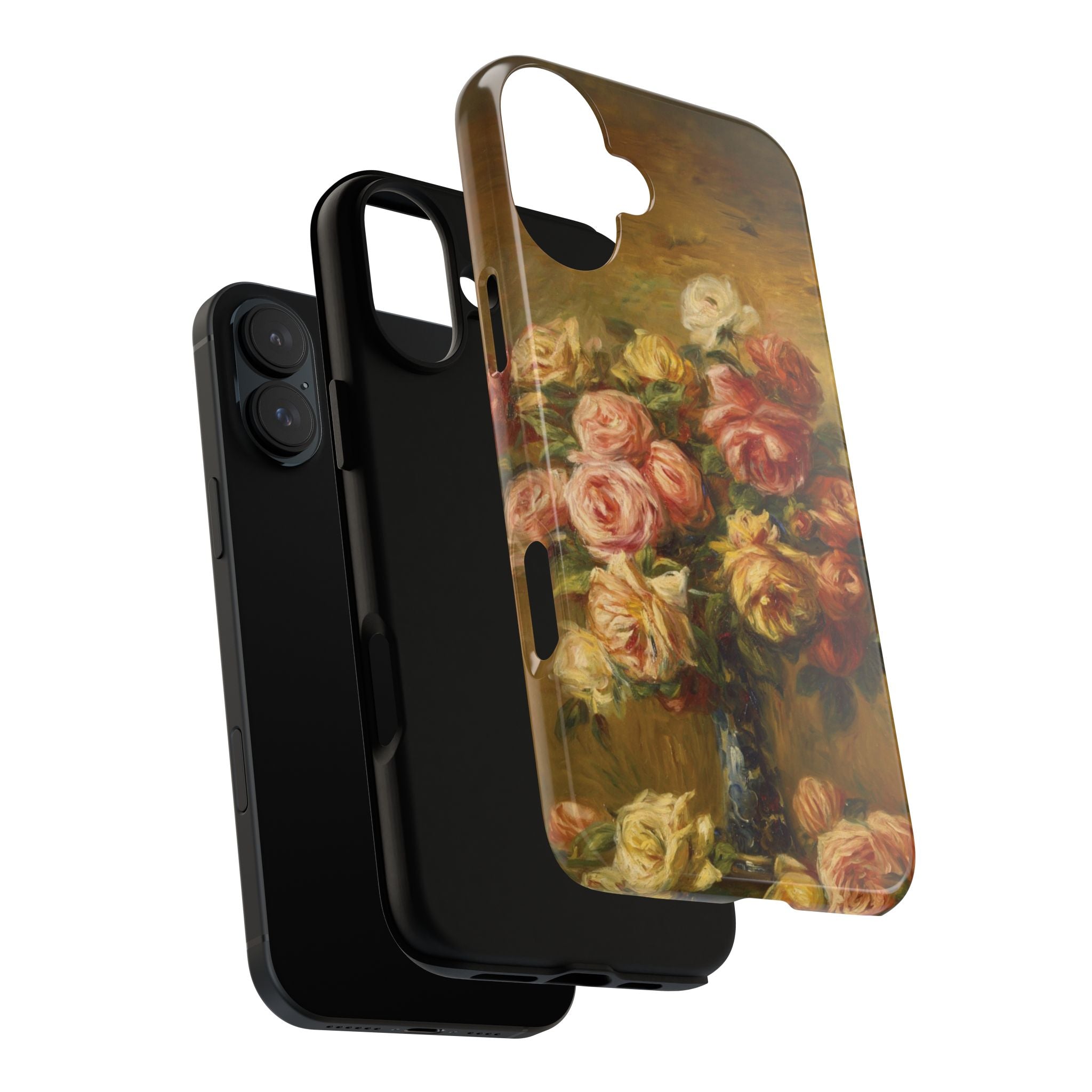 Roses in a Vase by Pierre Auguste Renoir - iPhone Tough Case