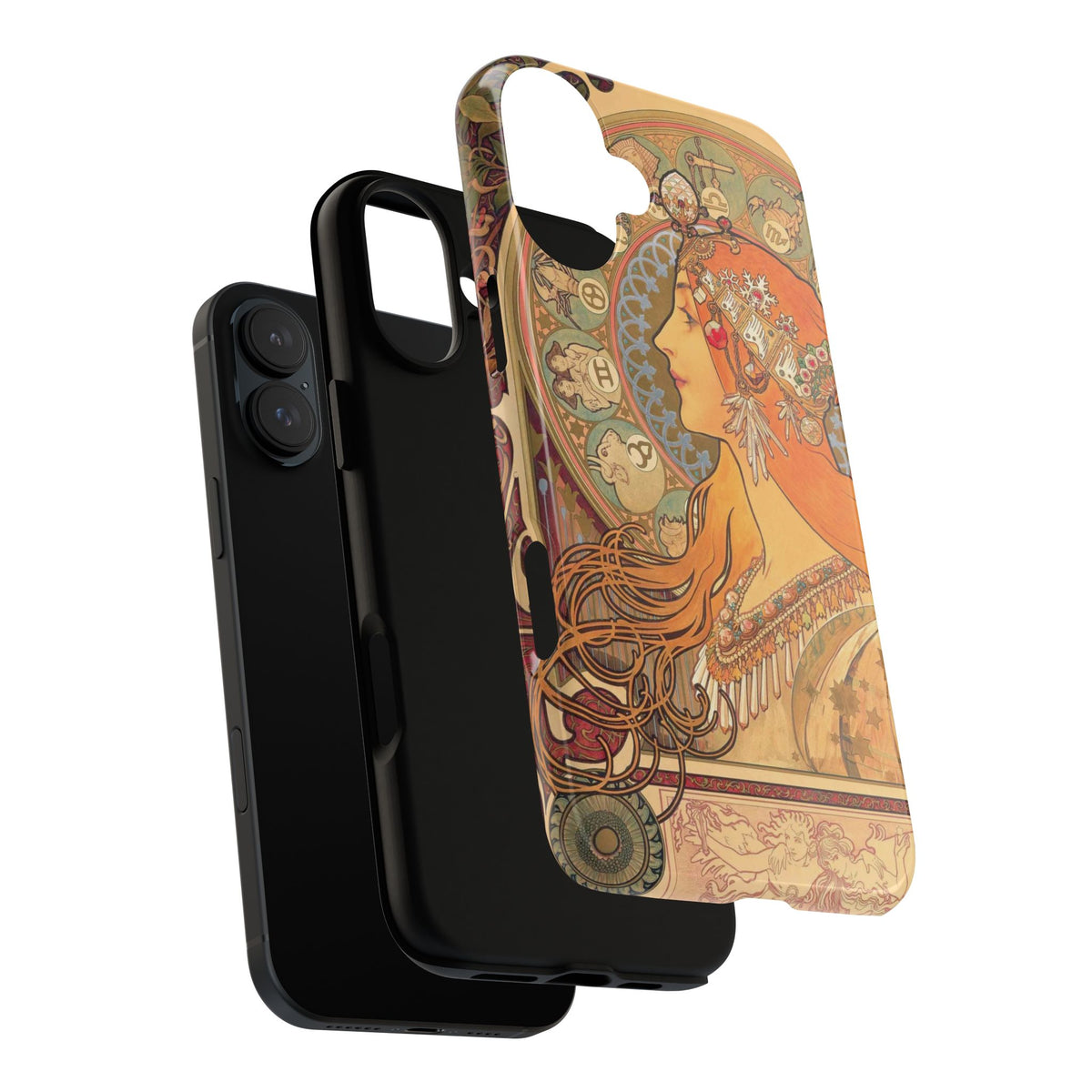 Zodiac by Alphonse Mucha - iPhone Tough Case