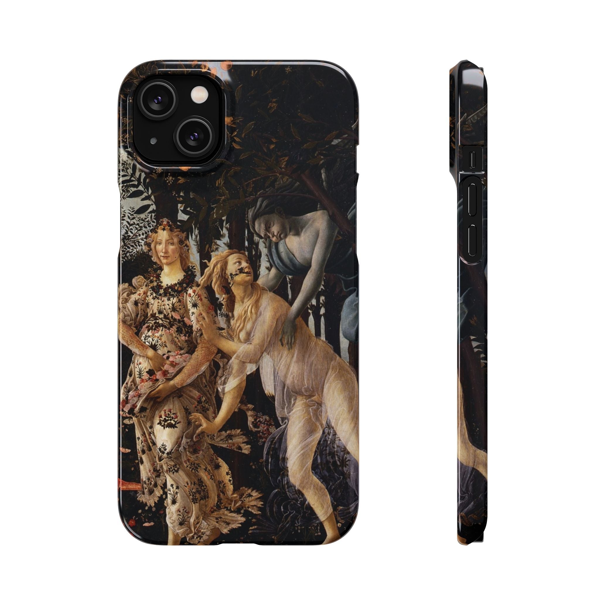Flora and Zephyr from Primavera by Sandro Botticelli - iPhone Slim Case