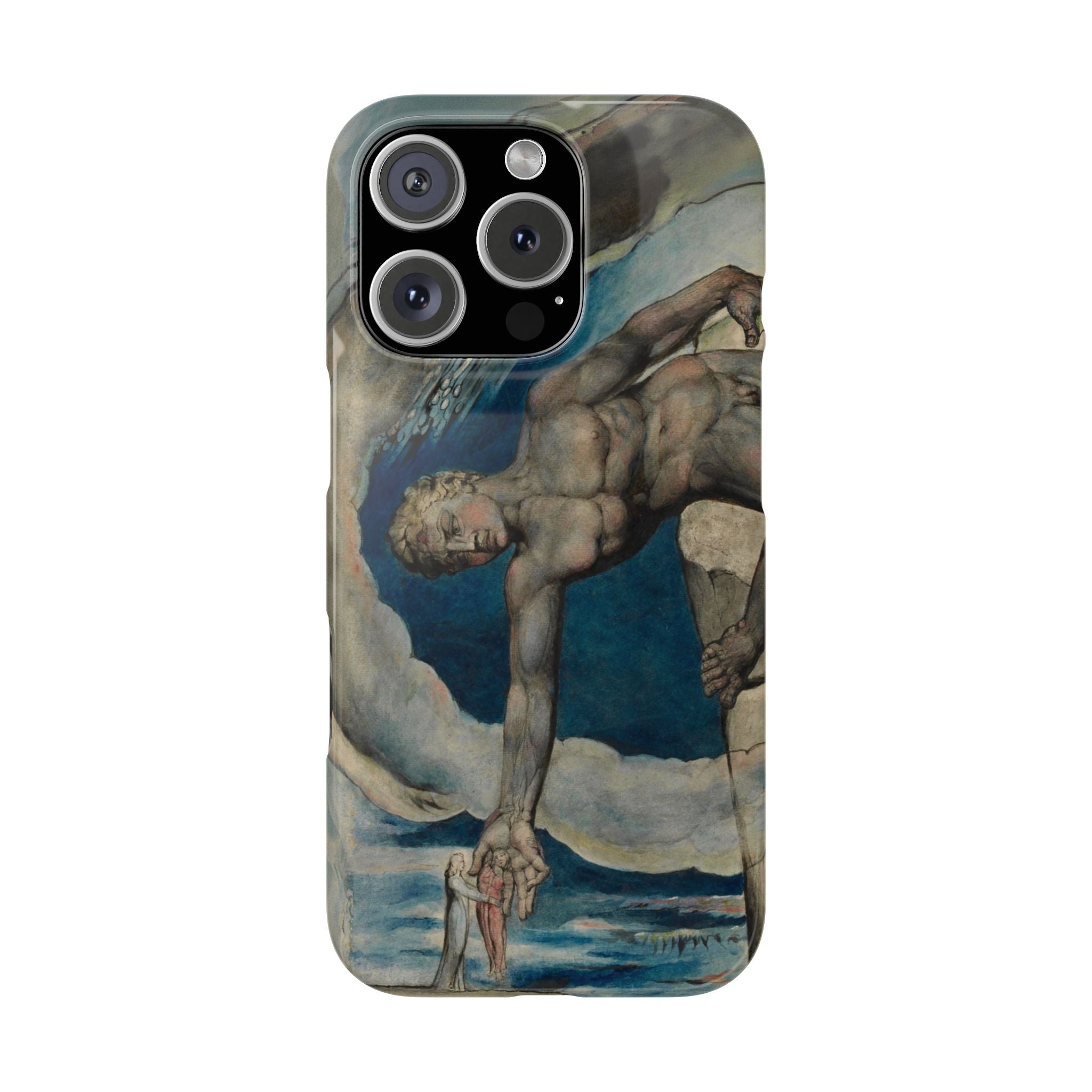 Antaeus setting down Dante and Virgil in the Last Circle of Hell by William Blake - iPhone Slim Case