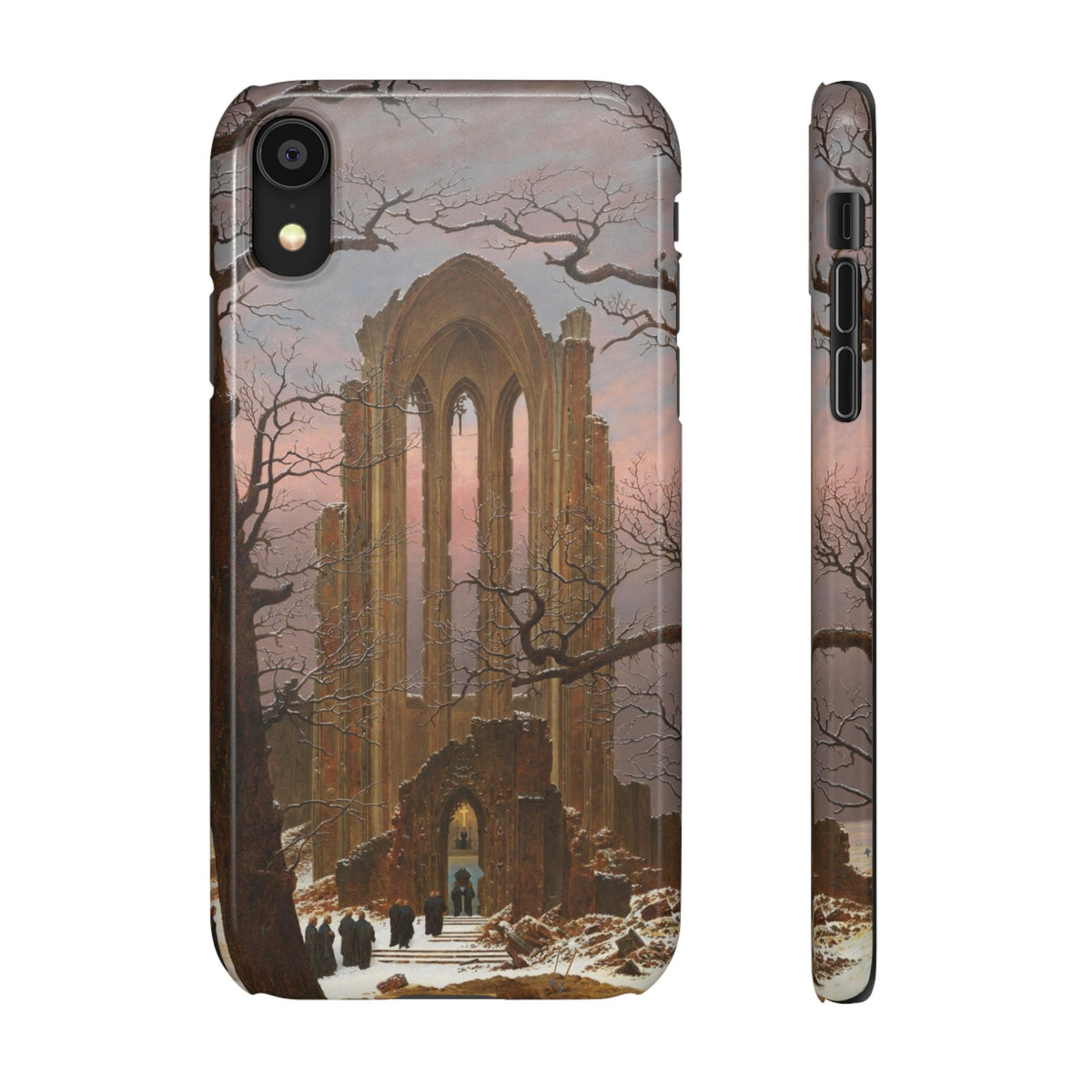 Monastery Graveyard in the Snow by Caspar David Friedrich - iPhone Slim Case