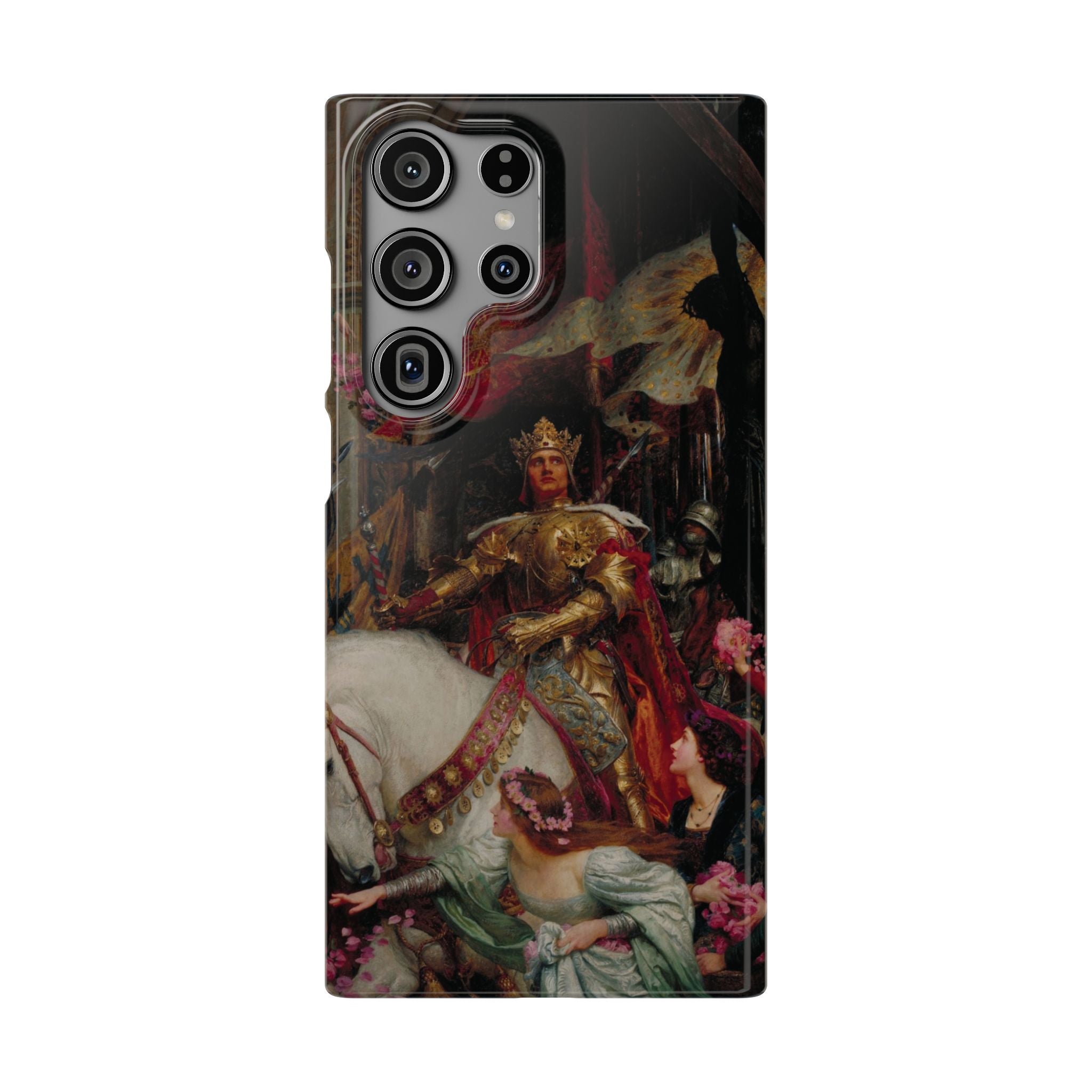 The Two Crowns by Frank Dicksee - Samsung Slim Case