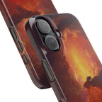 Vesuvius in Eruption by Joseph Wright of Derby - iPhone Slim Case