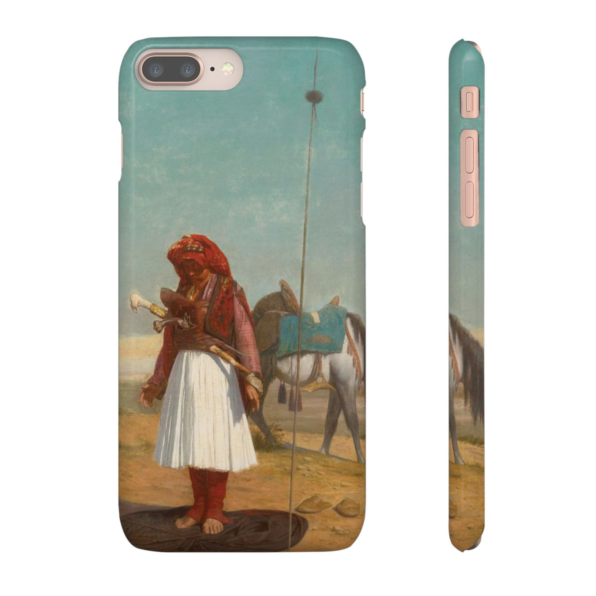 Prayer in the Desert by Jean-Leon Gerome - iPhone Slim Case