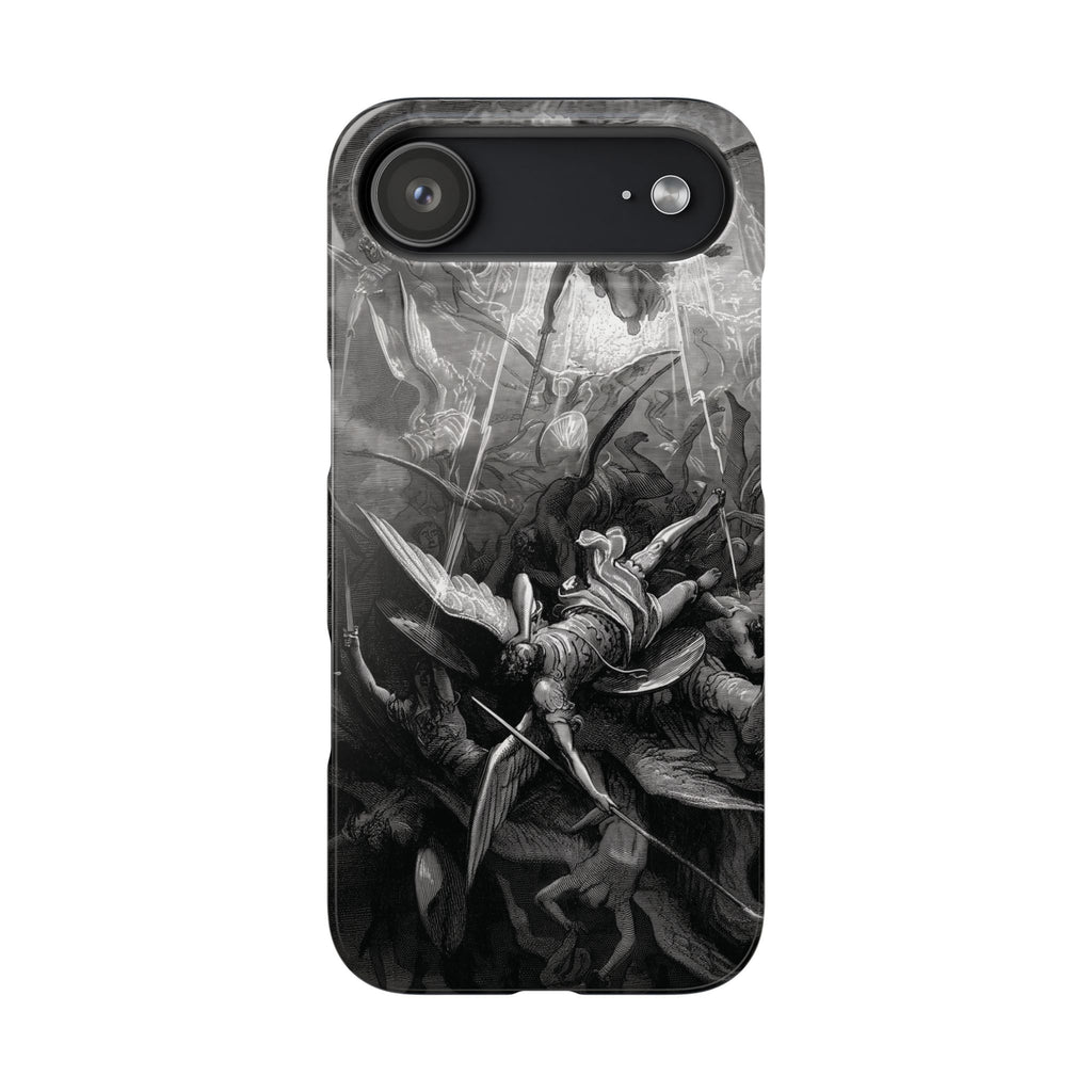 Paradise Lost | The Battle in Heaven by Gustave Doré - iPhone Slim Case