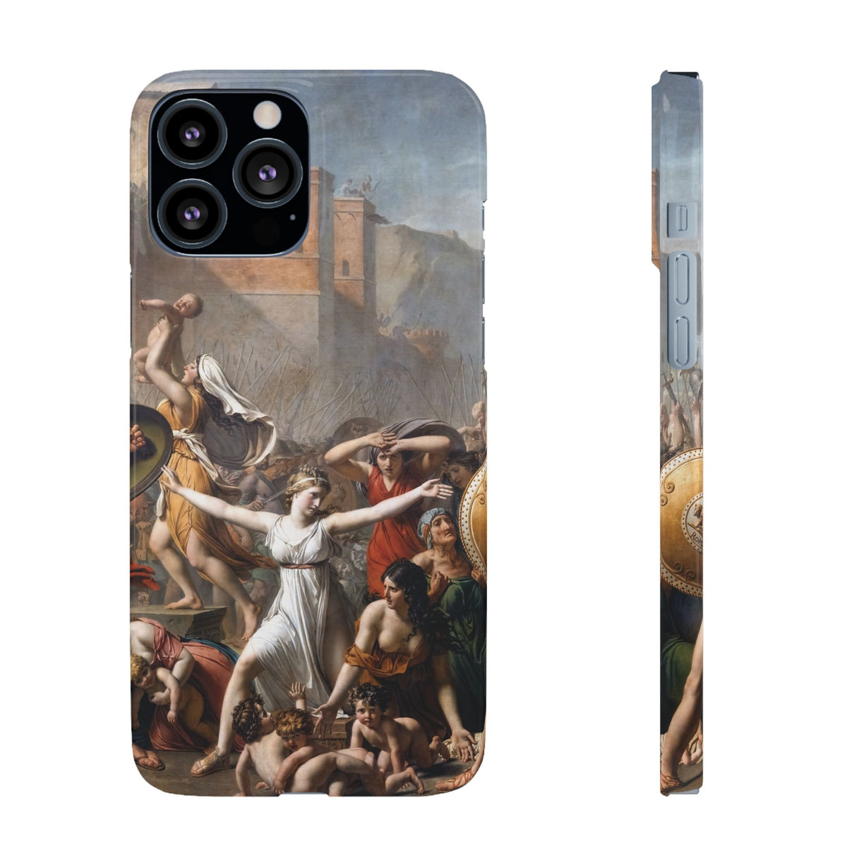 The Intervention of the Sabine Women by Jacques-Louis David - iPhone Slim Case