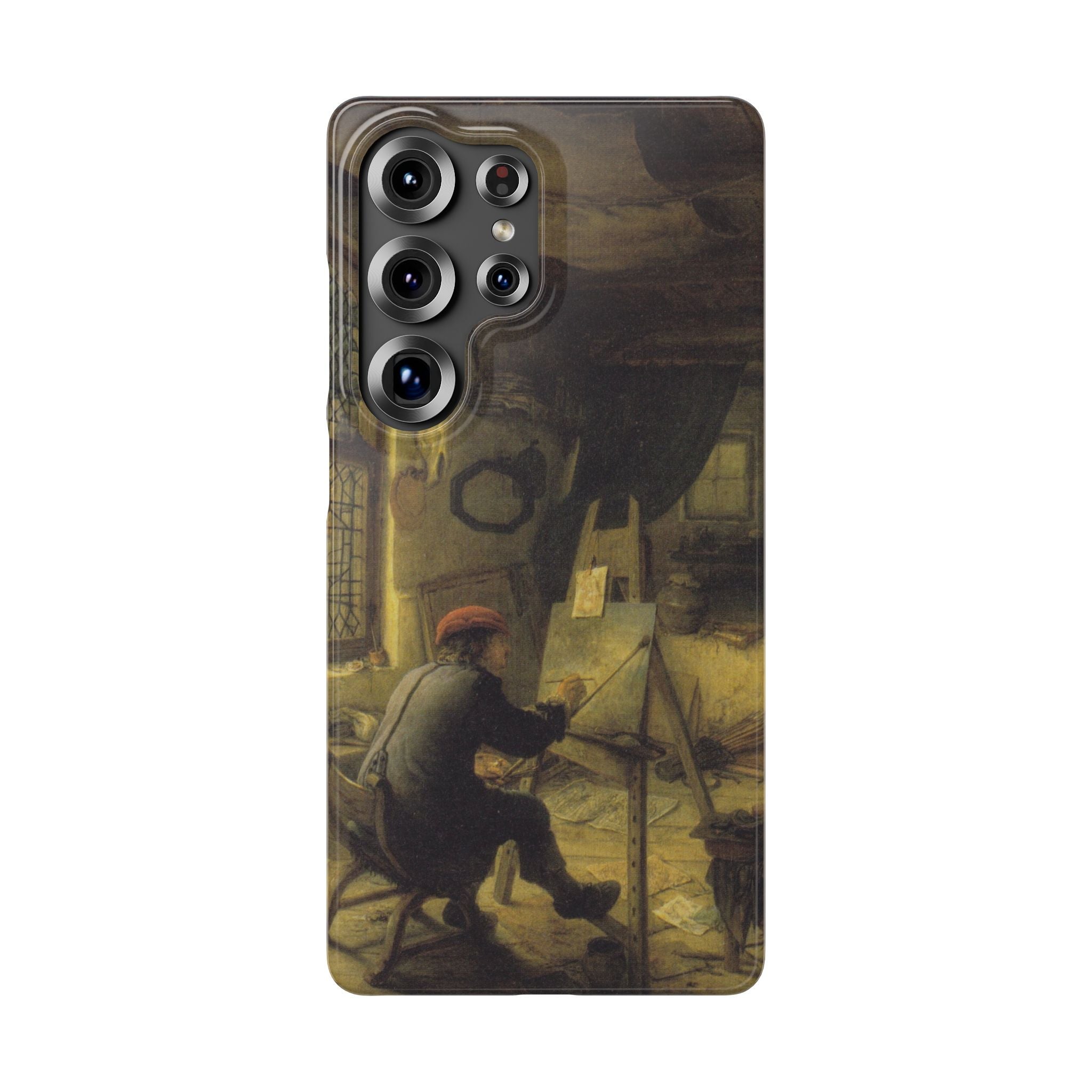 The Painter in His Workshop by Adriaen van Ostade - Samsung Slim Case