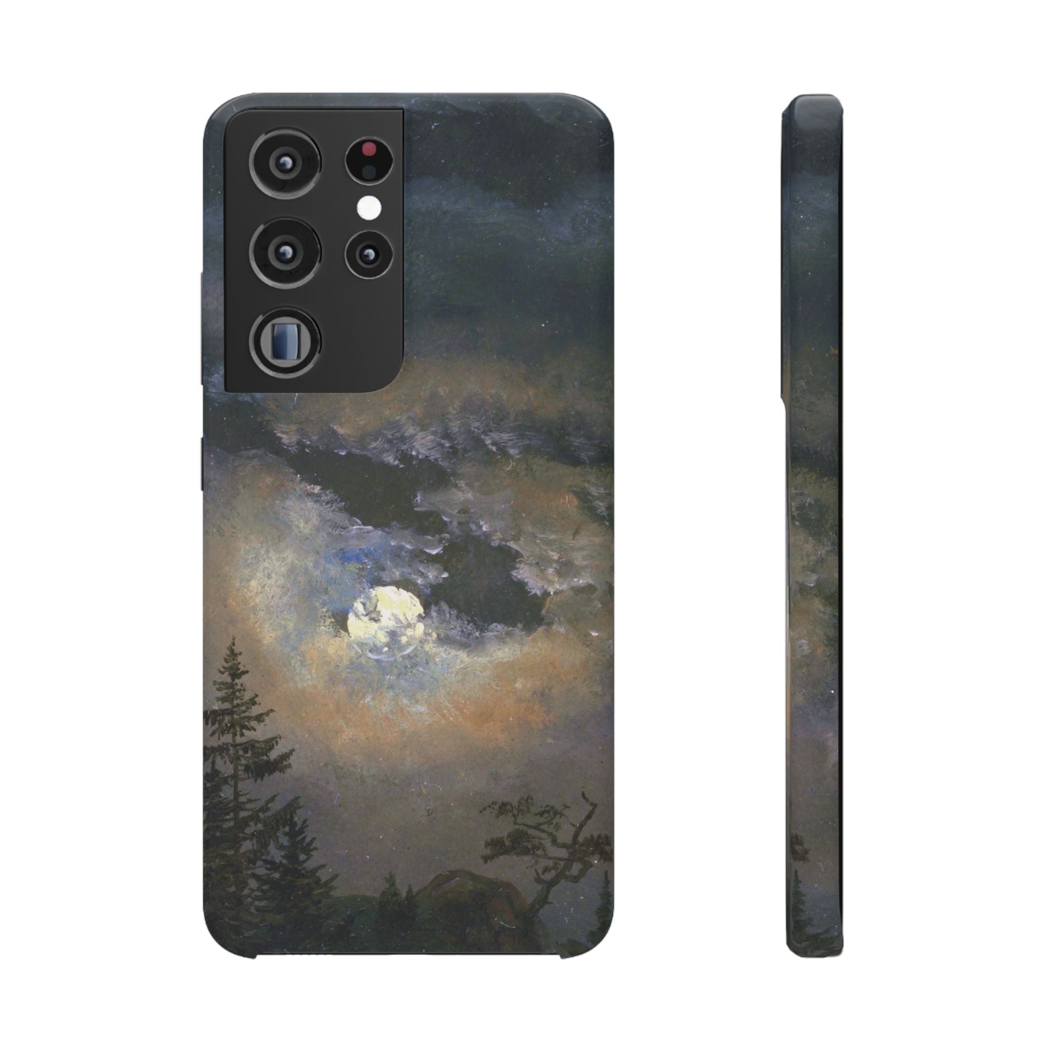 Study of a Cloud and Landscape by Moonlight by Johan Dahl - Samsung Slim Case