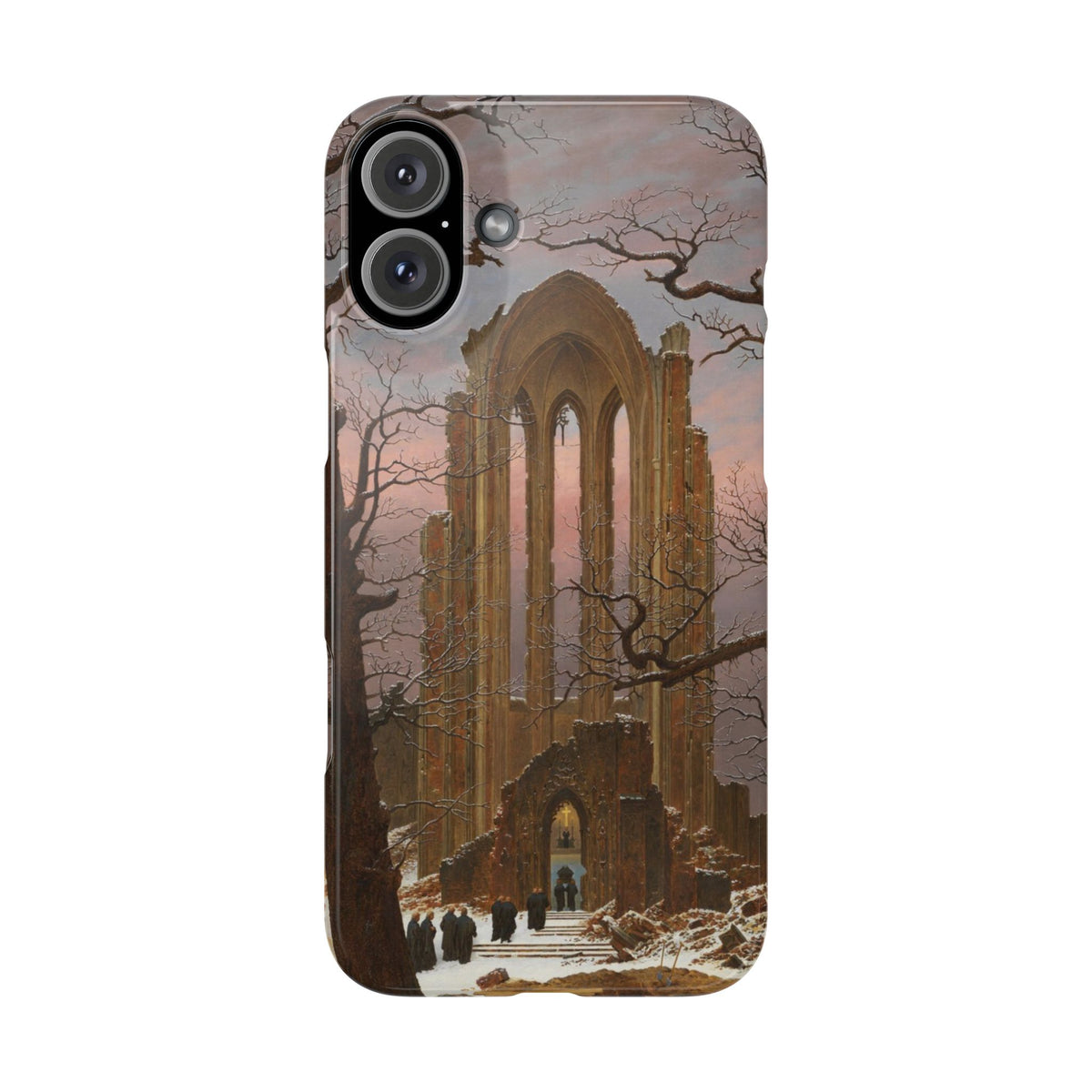 Monastery Graveyard in the Snow by Caspar David Friedrich - iPhone Slim Case