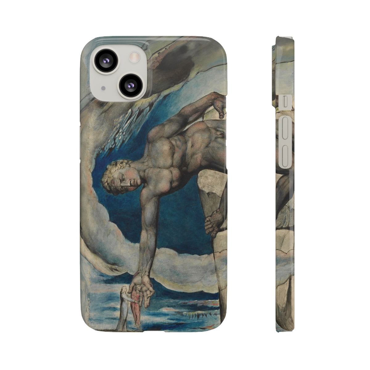 Antaeus setting down Dante and Virgil in the Last Circle of Hell by William Blake - iPhone Slim Case