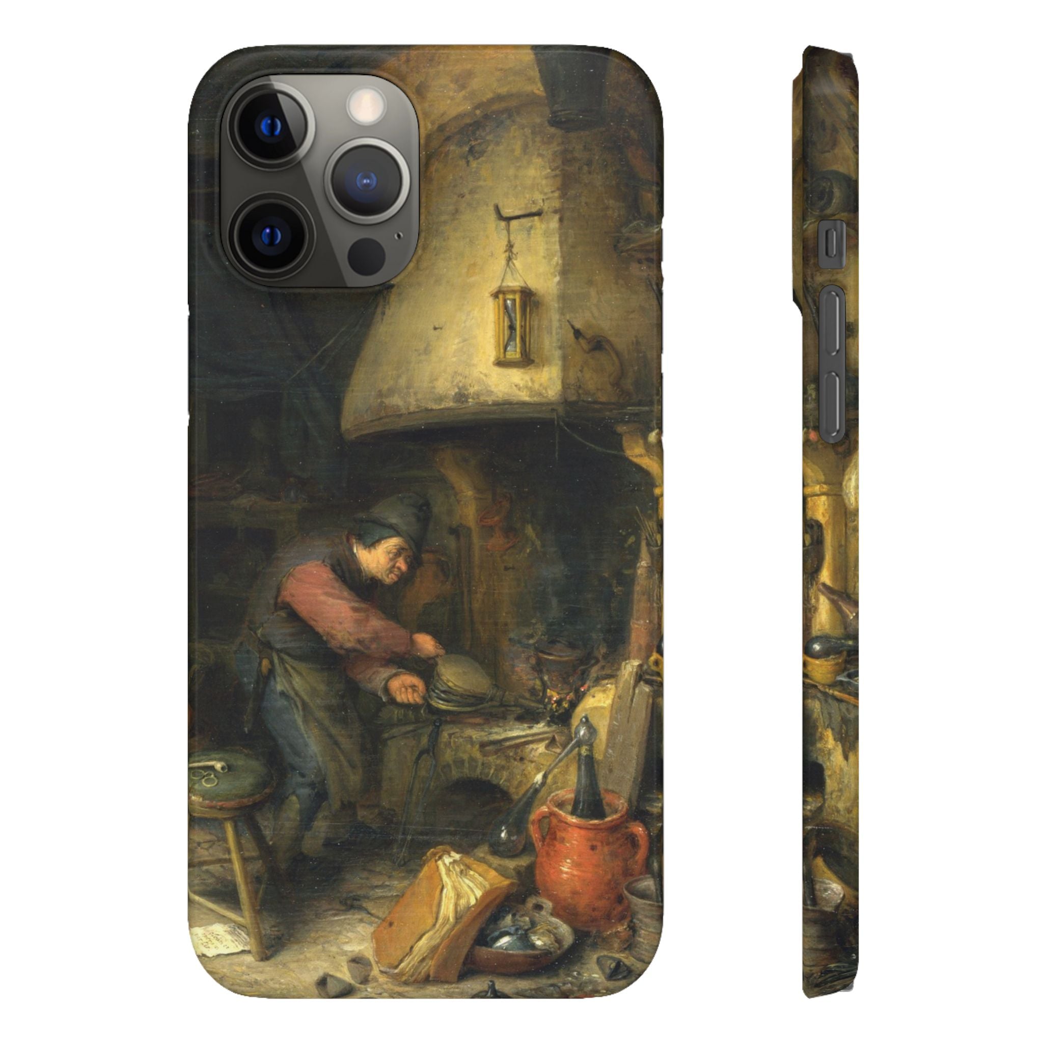 The Alchemist by Adriaen van Ostade - iPhone Slim Case