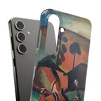 Indians on Horsebacks by August Macke - Samsung Slim Case