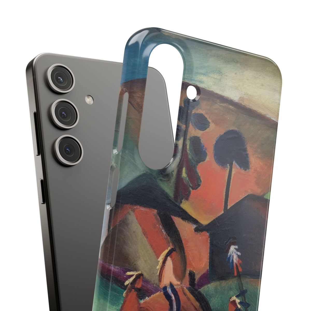 Indians on Horsebacks by August Macke - Samsung Slim Case