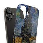 Road with Cypress and Star by Vincent van Gogh - iPhone Slim Case