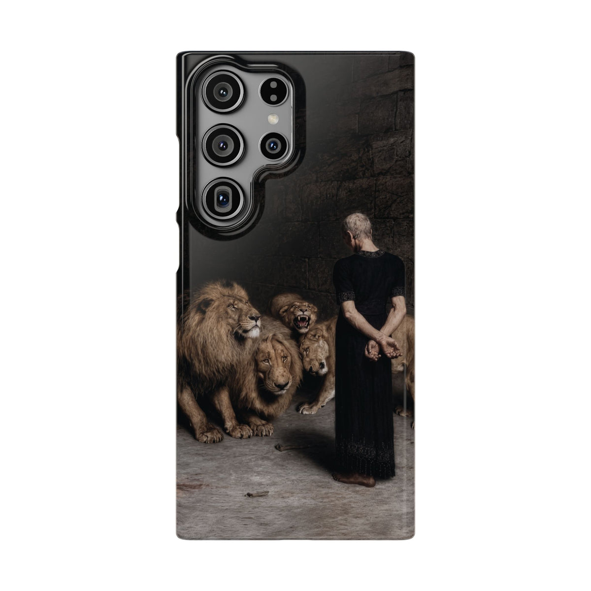 Daniel in the Lion's Den by Briton Riviere - Samsung Slim Case