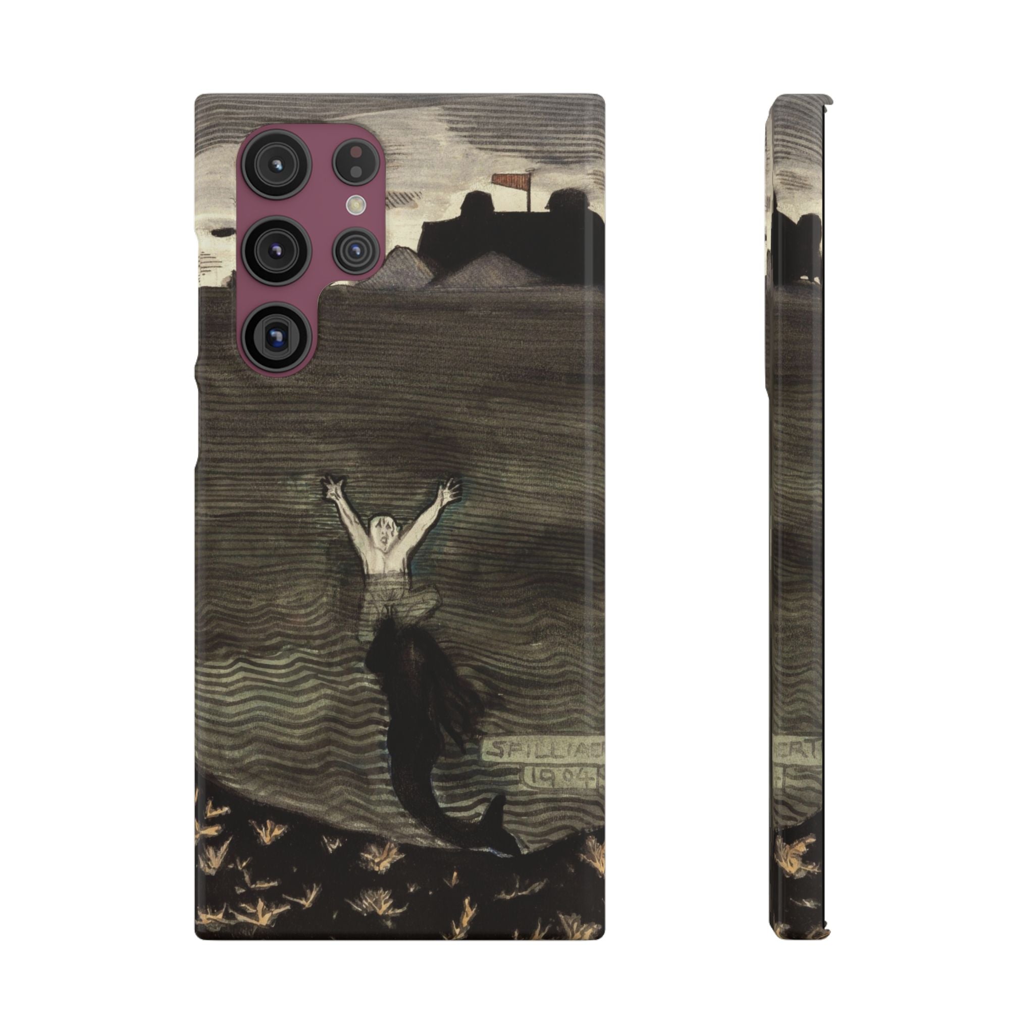 The Call of the Mermaid The Drowning by Leon Spilliaert - Samsung Slim Case