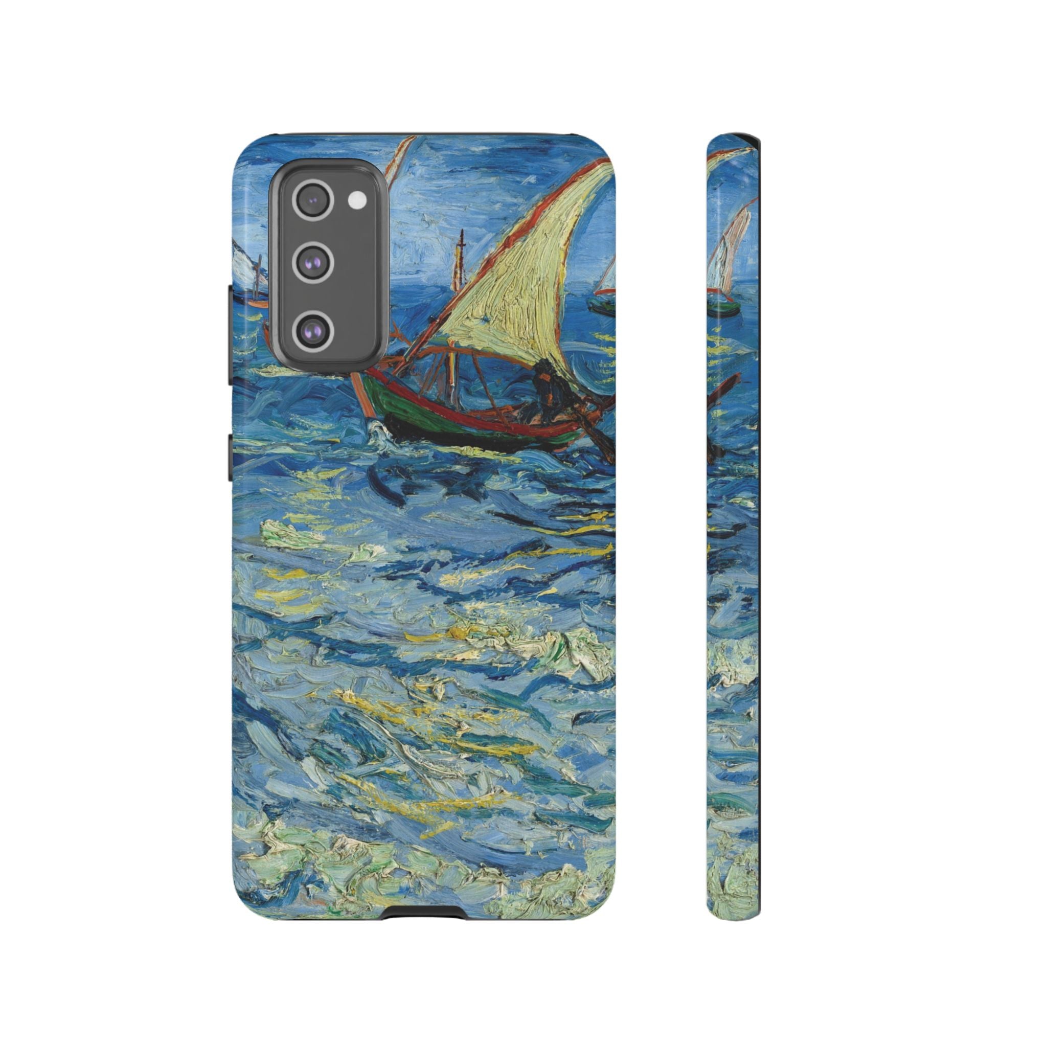 Fishing Boats at Sea by Vincent van Gogh - Samsung Tough Case