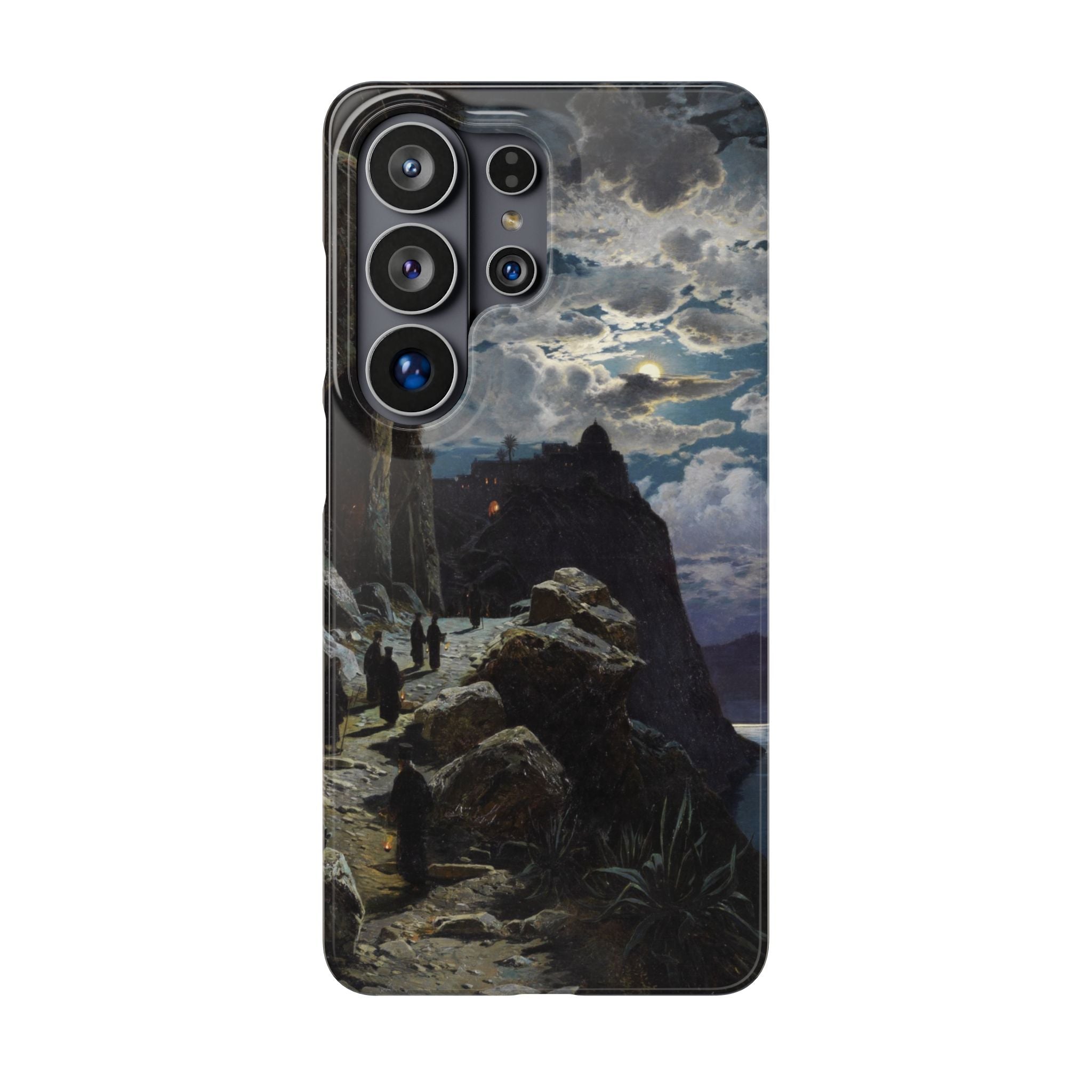 Procession of Monks on Mount Athos by Hermann Corrodi - Samsung Slim Case