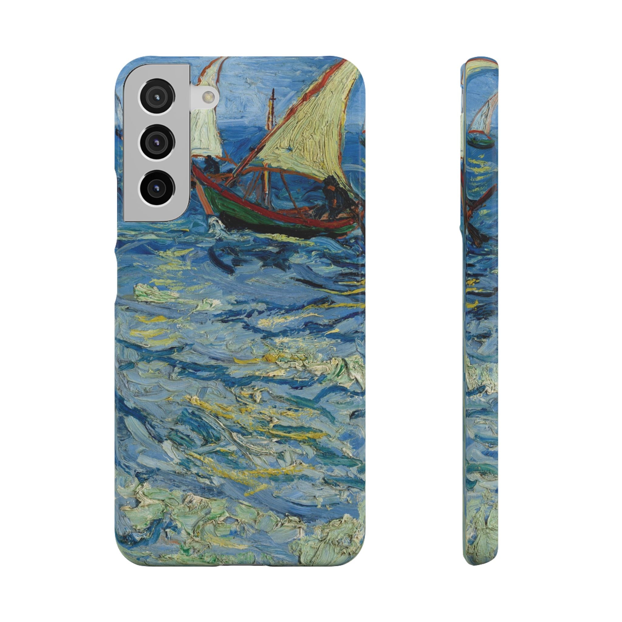 Fishing Boats at Sea by Vincent van Gogh - Samsung Slim Case