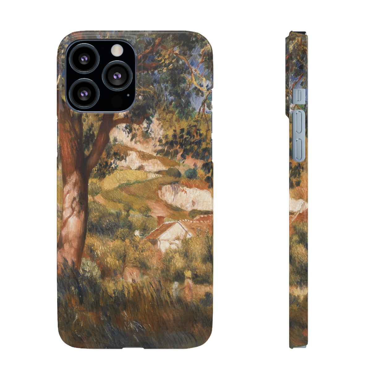 Paysage a La Roche Guyon by Pierre Auguste Renoir - iPhone Slim Case