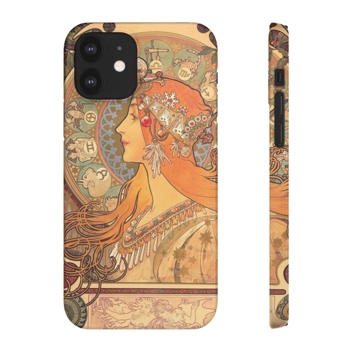Zodiac by Alphonse Mucha - iPhone Slim Case