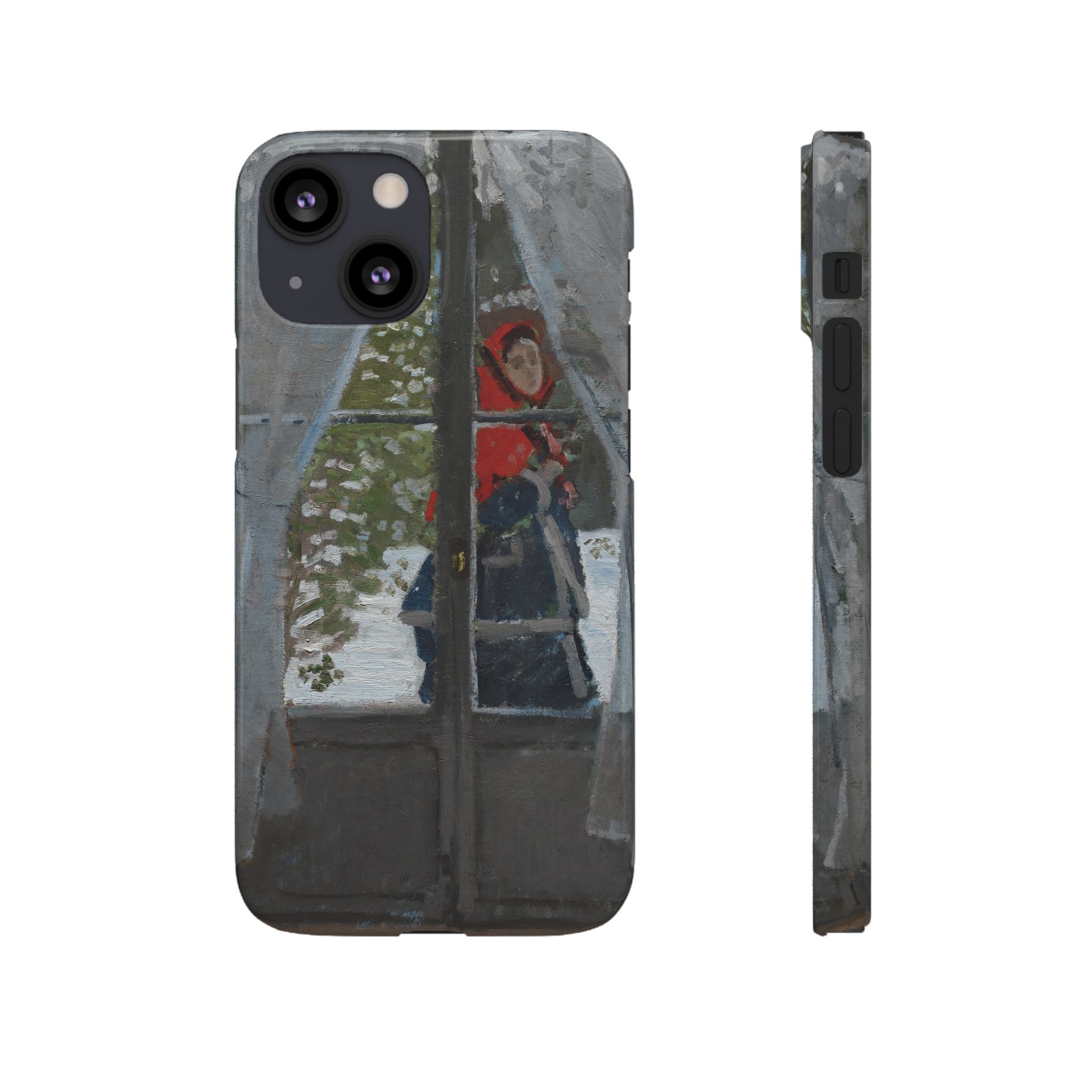 Le mouchoir rouge by Claude Monet - iPhone Slim Case