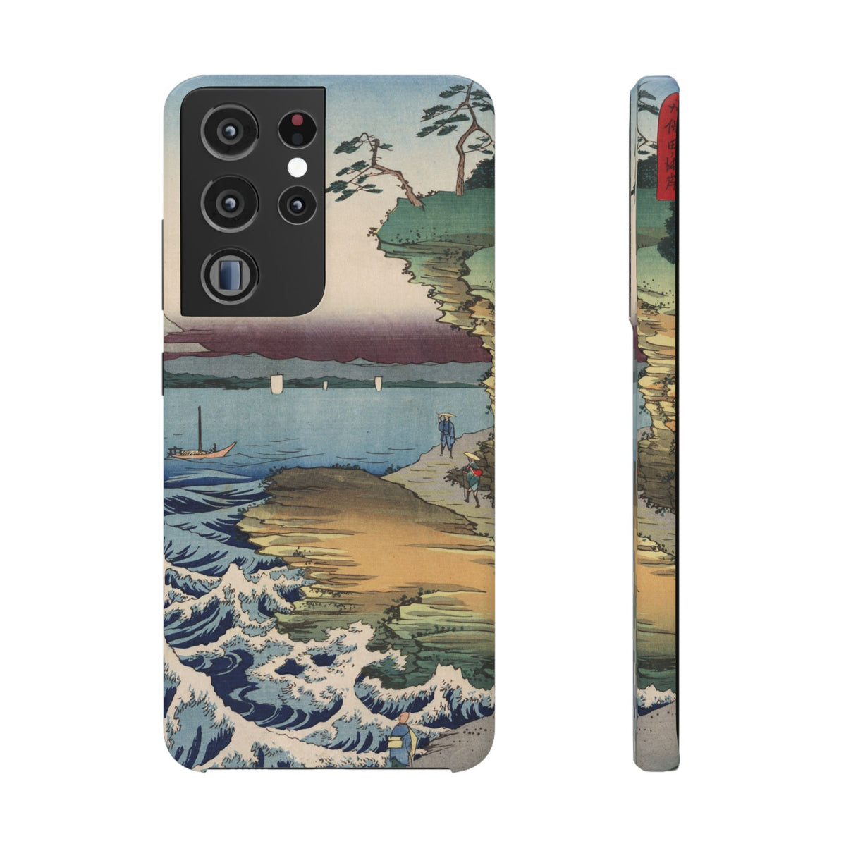 The Hota Coast in Awa Province by Utagawa Hiroshige - Samsung Slim Case