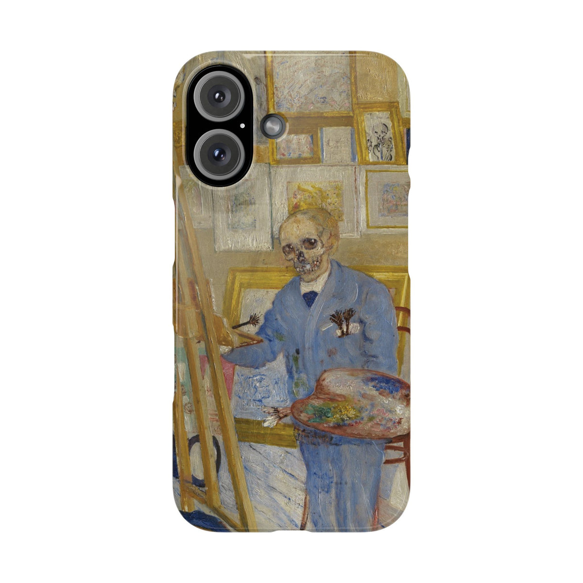 Skeleton Painter in his Studio by James Ensor - iPhone Slim Case