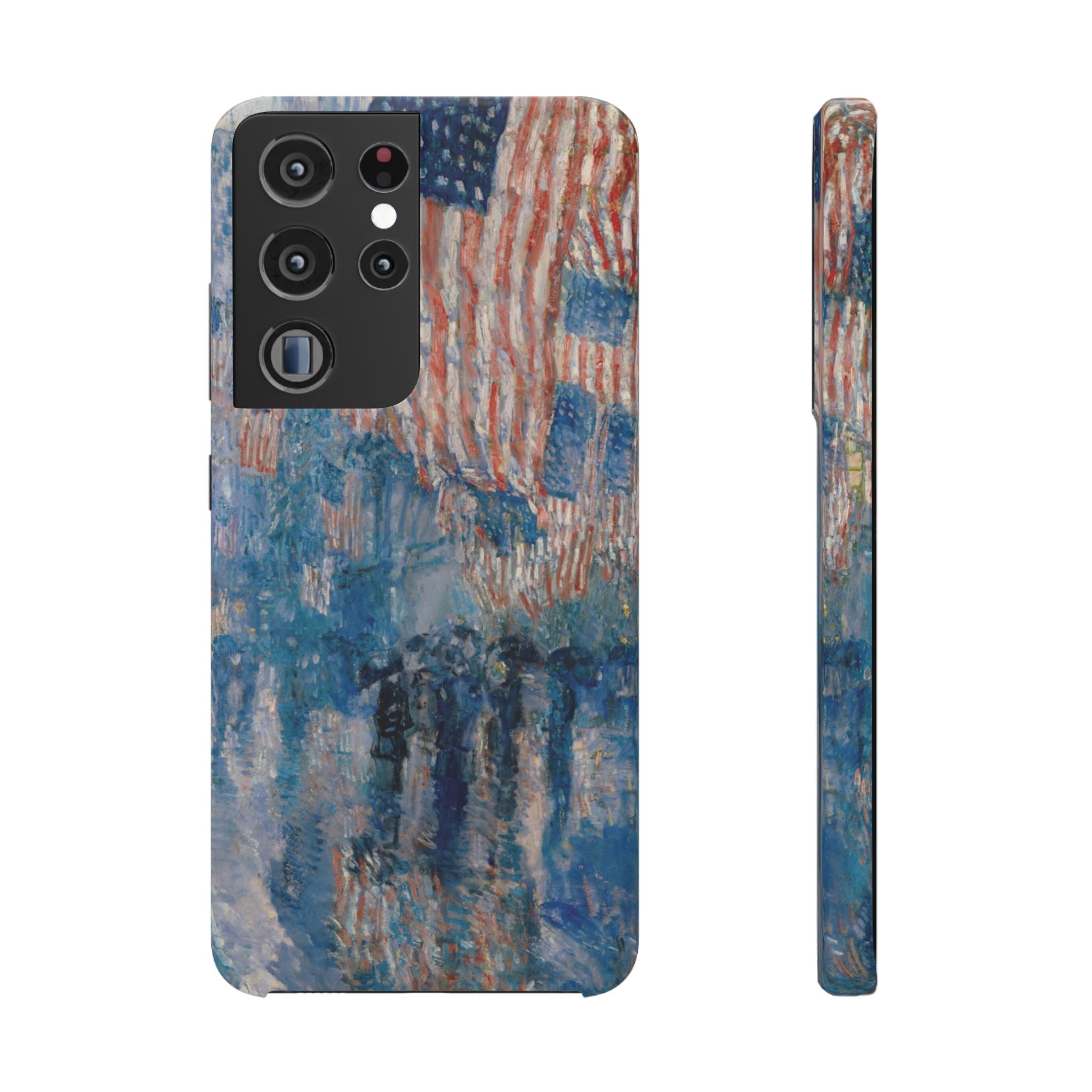 The Avenue in the Rain by Childe Hassam - Samsung Slim Case