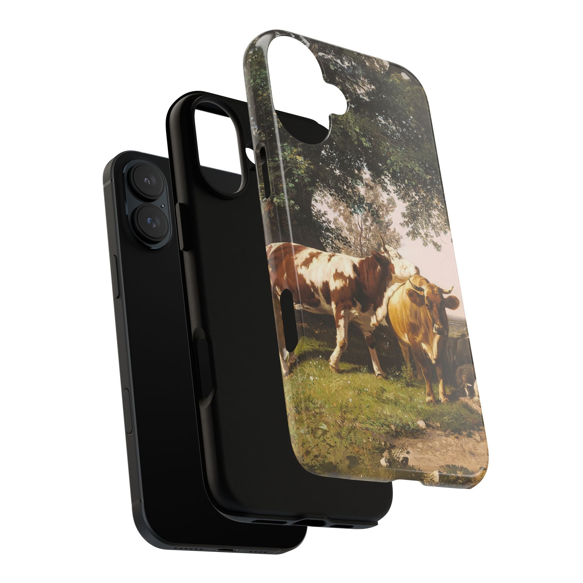 Herd under Trees by Ivan Ivanovich Shishkin - iPhone Tough Case