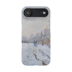 Snow Scene at Argenteuil by Claude Monet - iPhone Slim Case