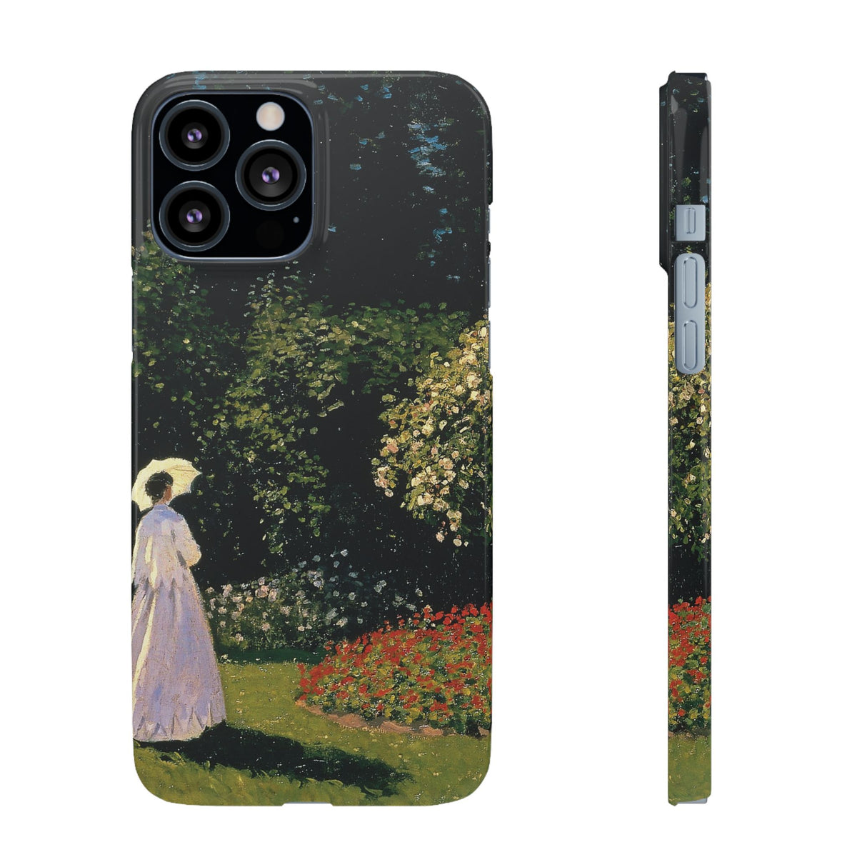 Woman in the Garden by Claude Monet - iPhone Slim Case