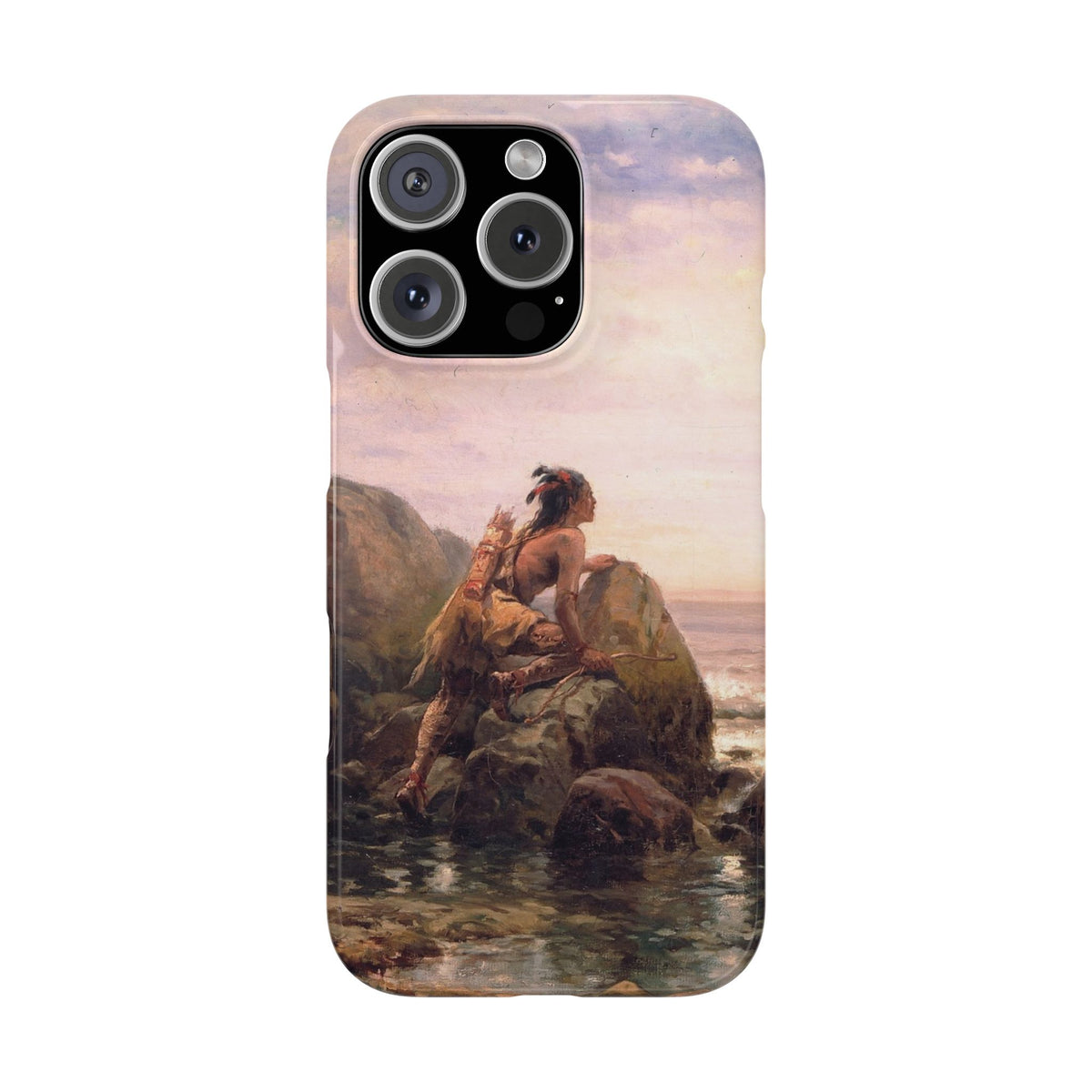 Henrik Hudson entering New York Harbor by Edward Moran - iPhone Slim Case