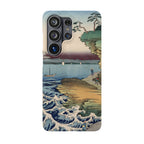The Hota Coast in Awa Province by Utagawa Hiroshige - Samsung Slim Case