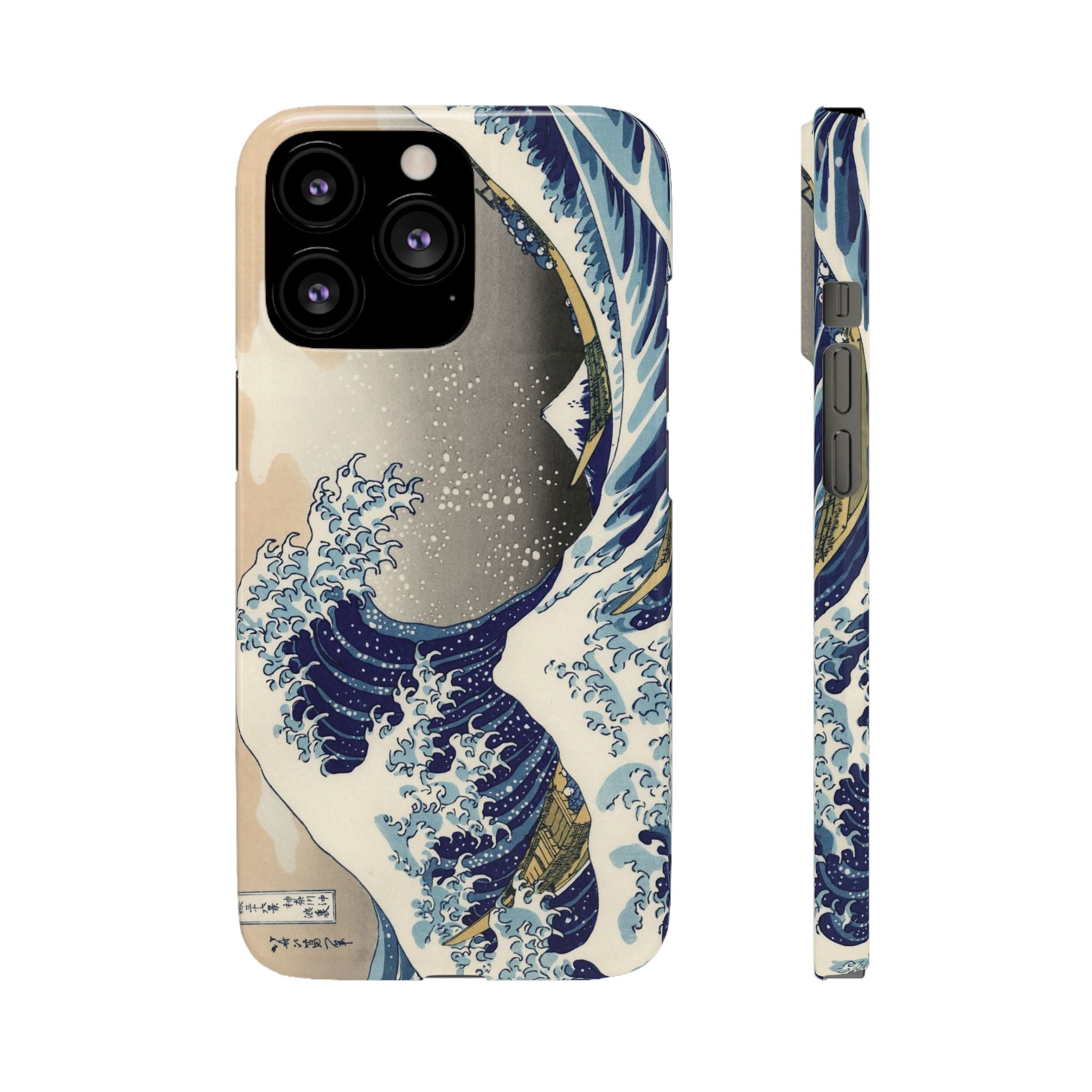 The Great Wave off Kanagawa by Hokusai - iPhone Slim Case