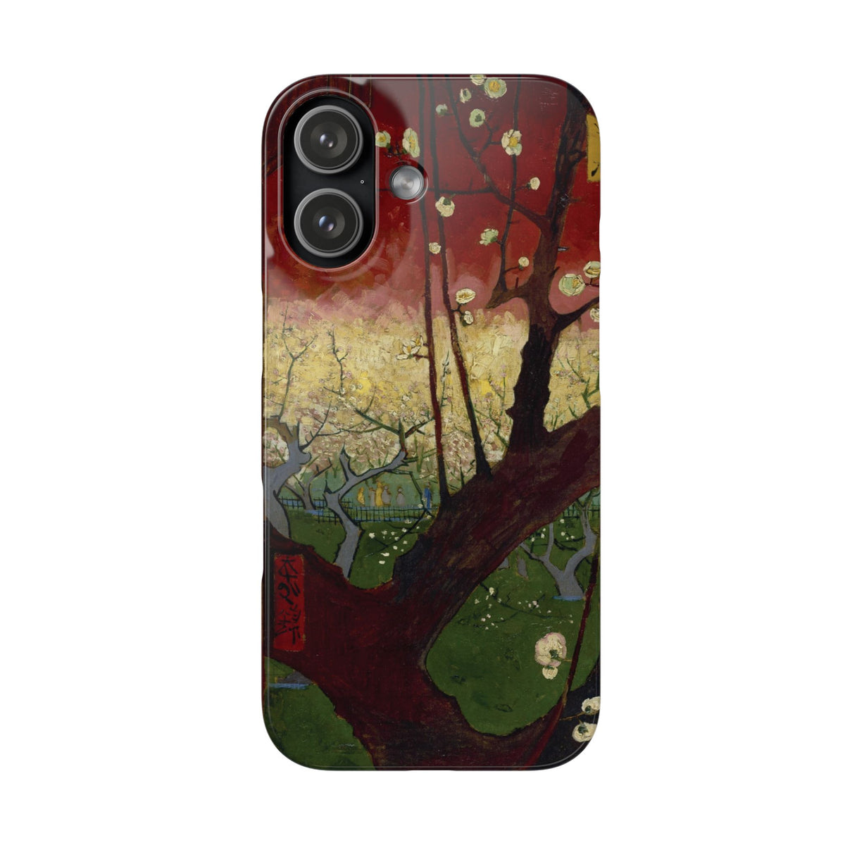 Flowering Plum Tree after Hiroshige by Vincent van Gogh - iPhone Slim Case