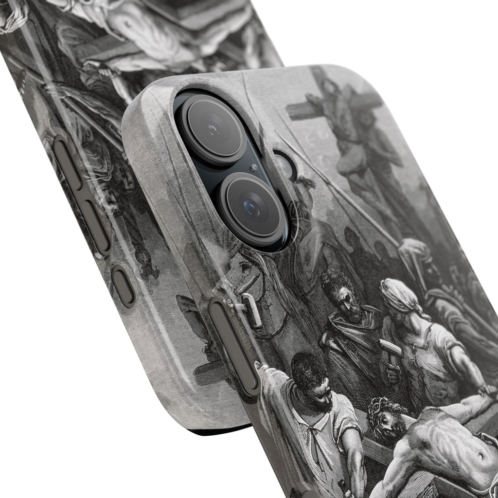 Crucifixion of Jesus by Gustave Doré - iPhone Slim Case