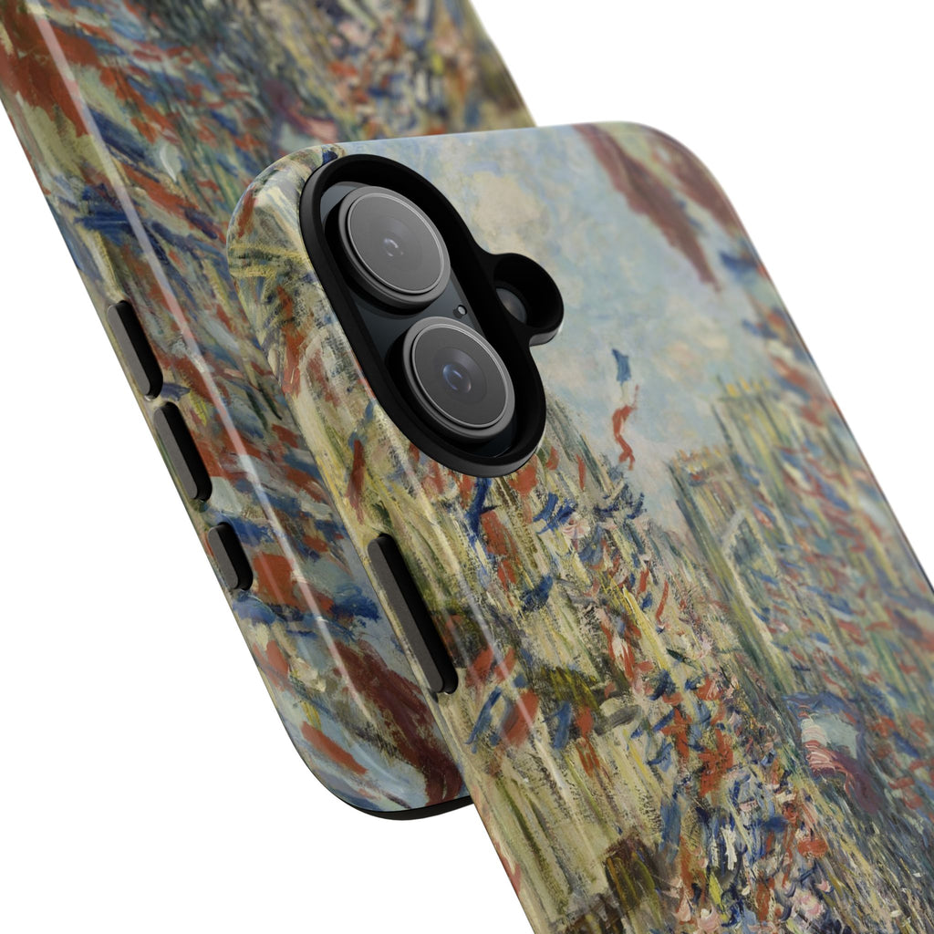 The Rue Montorgueil in Paris by Claude Monet - iPhone Tough Case