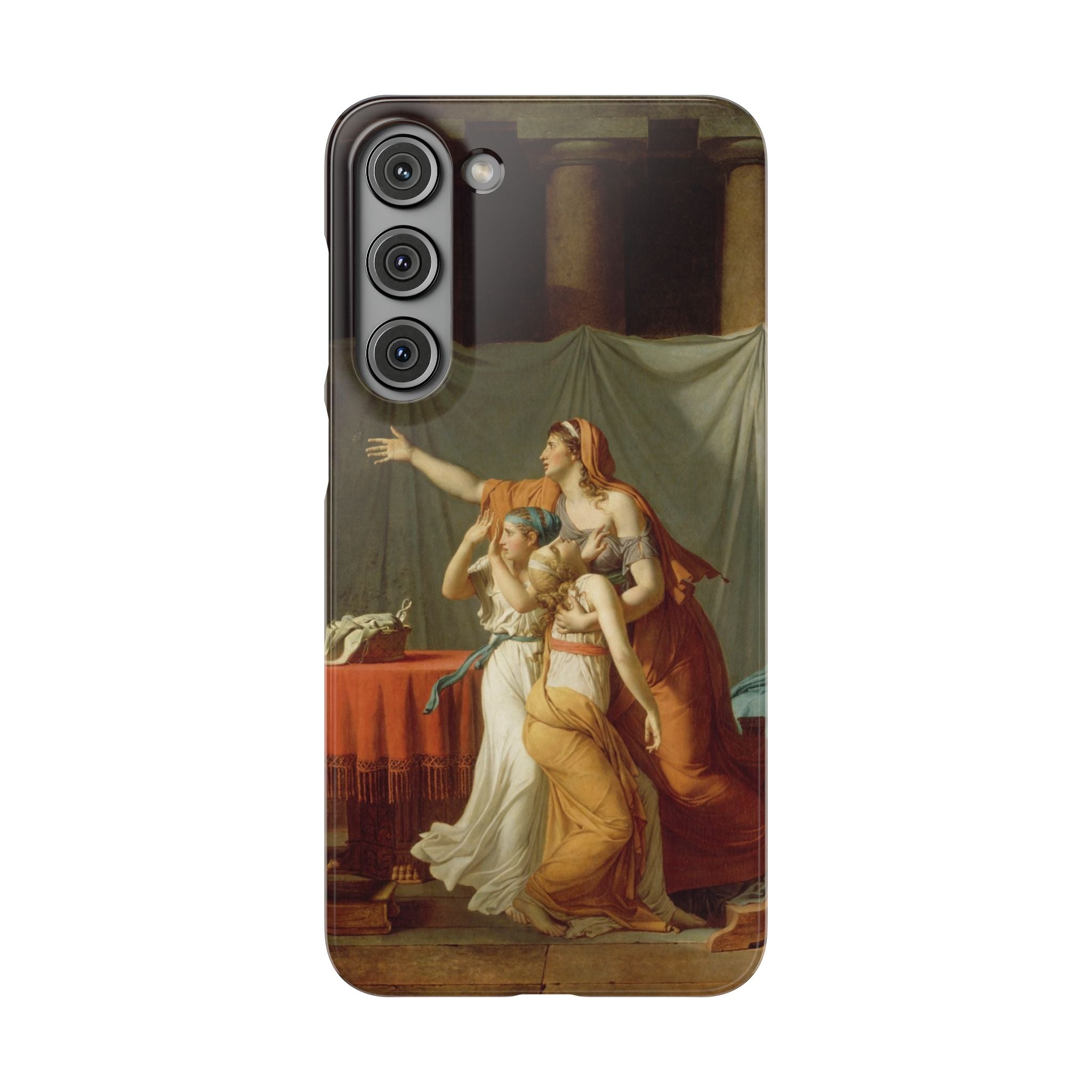 The Lictors Bring to Brutus the Bodies of His Sons II by Jacques-Louis David - Samsung Slim Case