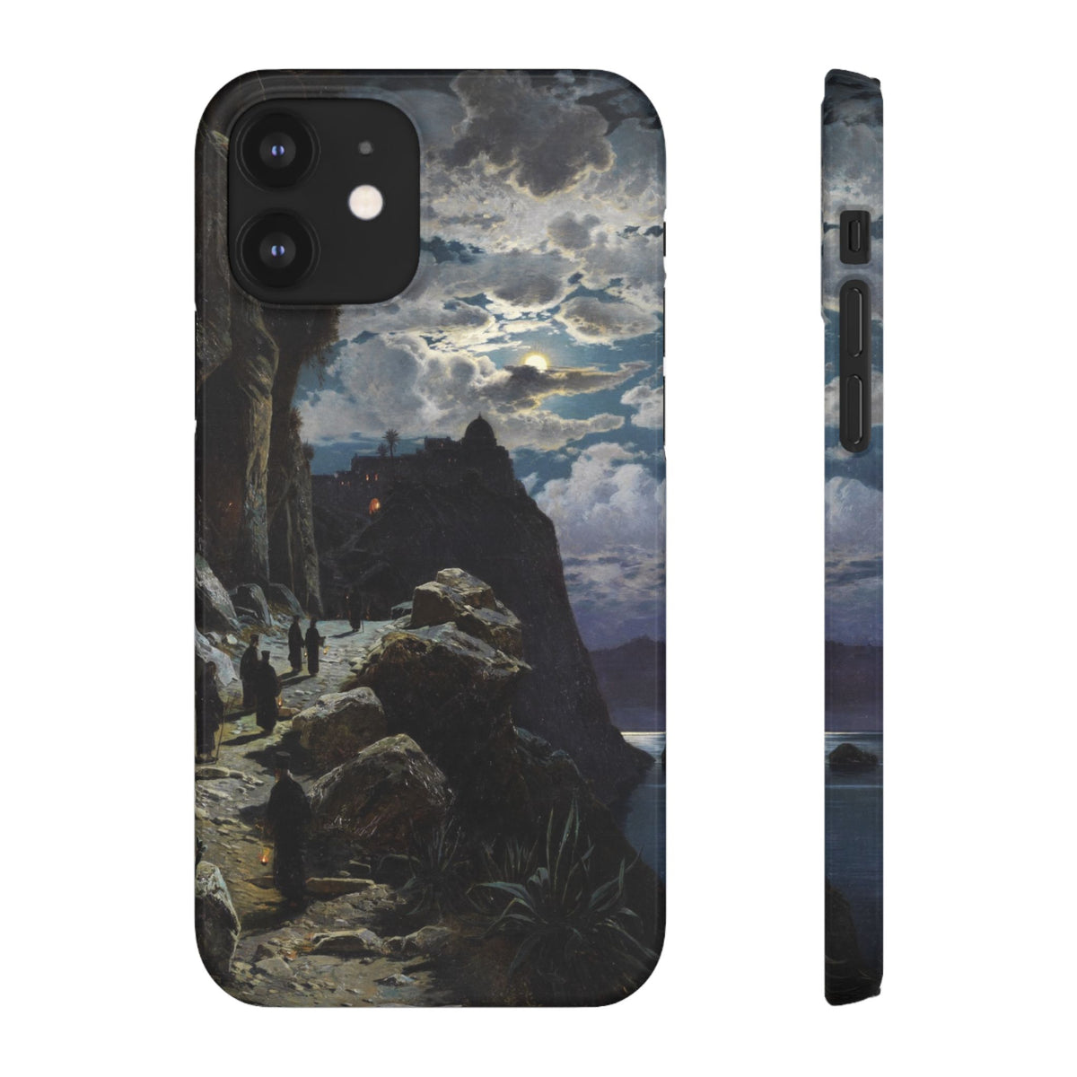 Procession of Monks on Mount Athos by Hermann Corrodi - iPhone Slim Case